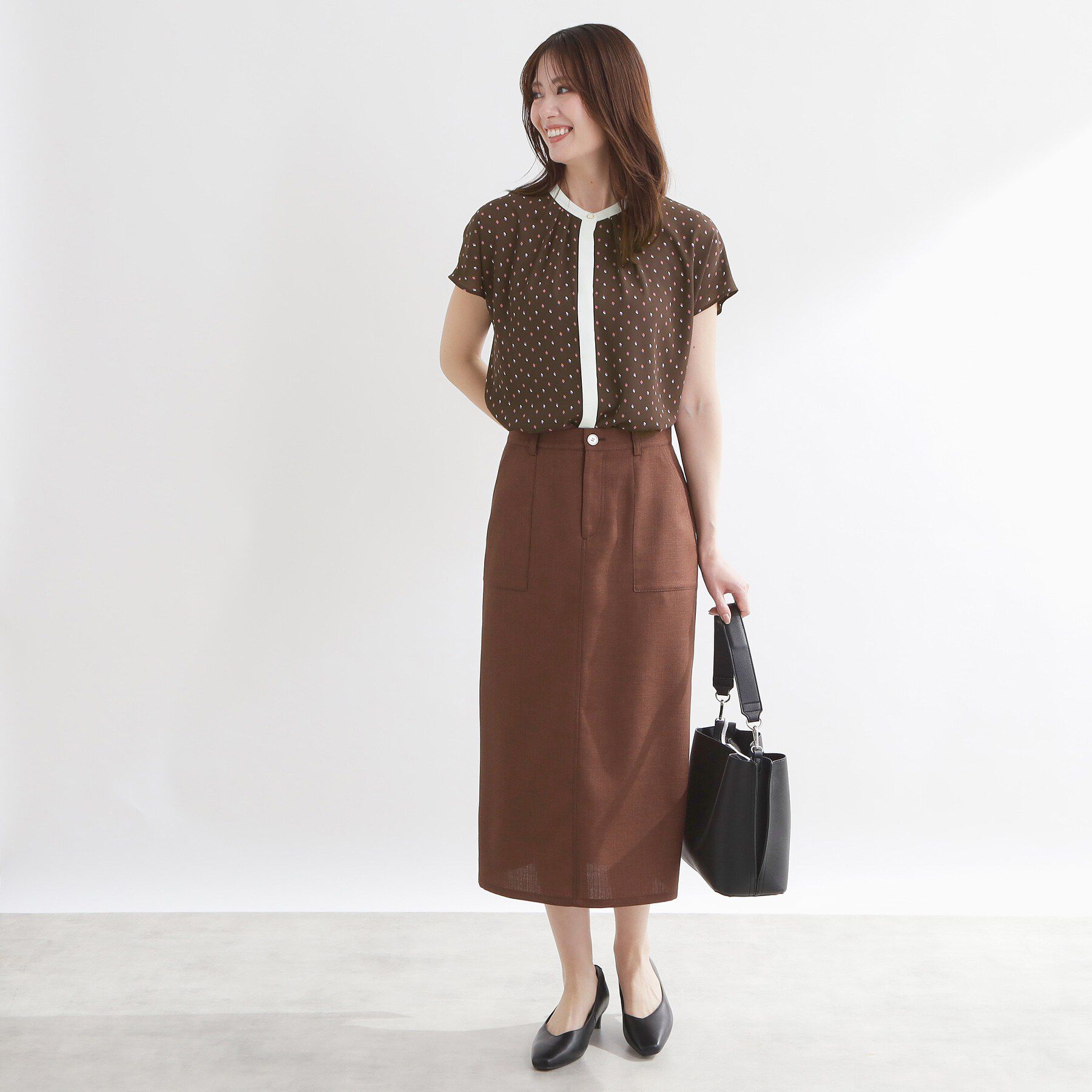 Reflect「【通勤におすすめ◎】ジョーゼットブラウス」|シャツ・ブラウス|