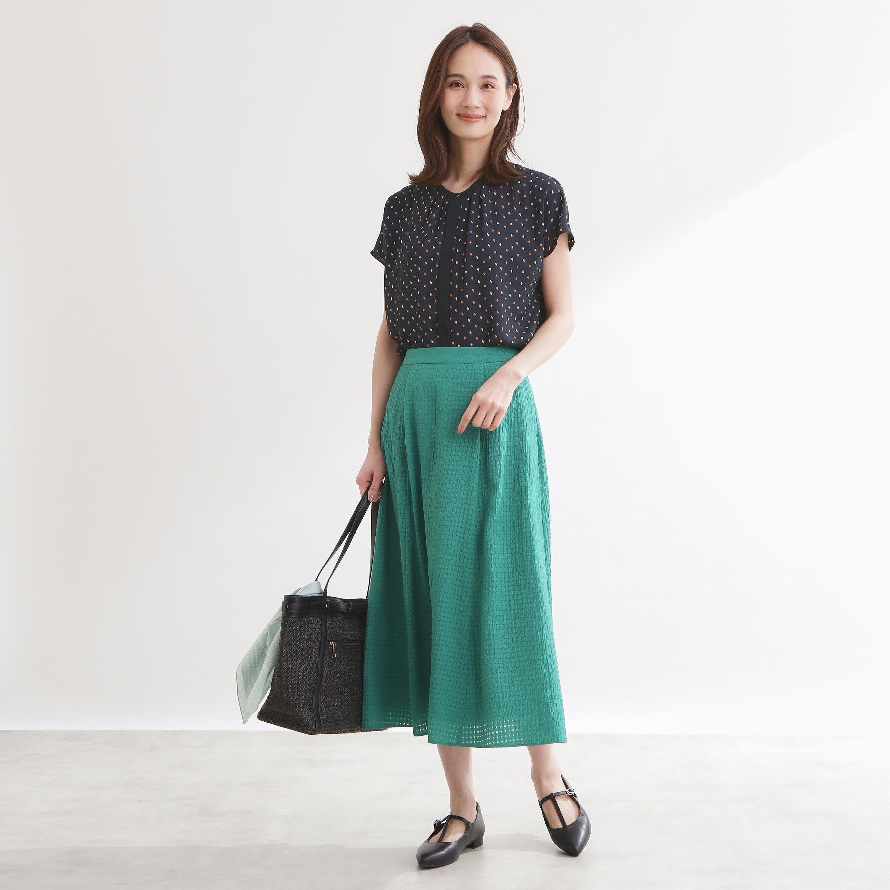 Reflect「【通勤におすすめ◎】ジョーゼットブラウス」|シャツ・ブラウス|