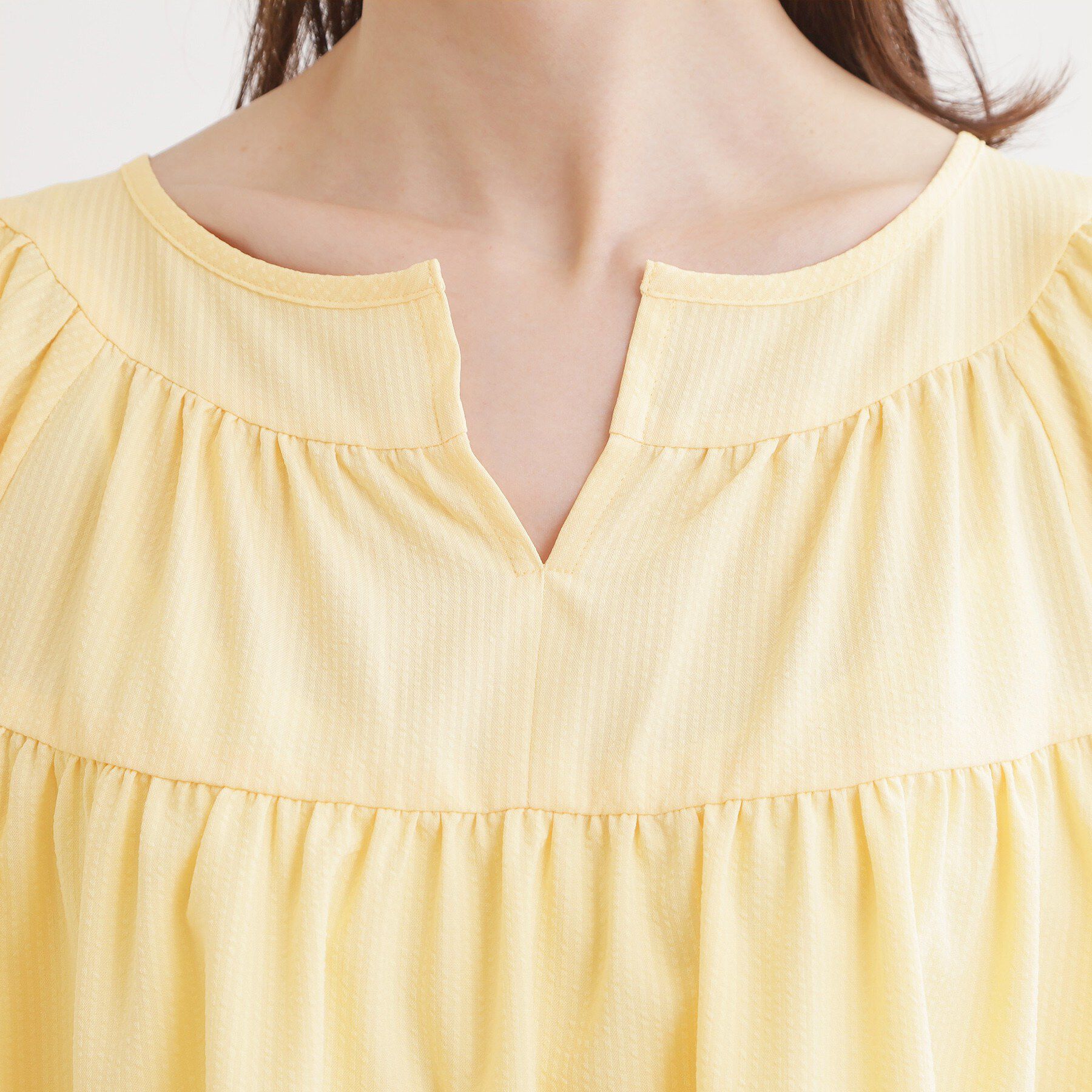 Reflect「ギャザーデザインブラウス」|シャツ・ブラウス|