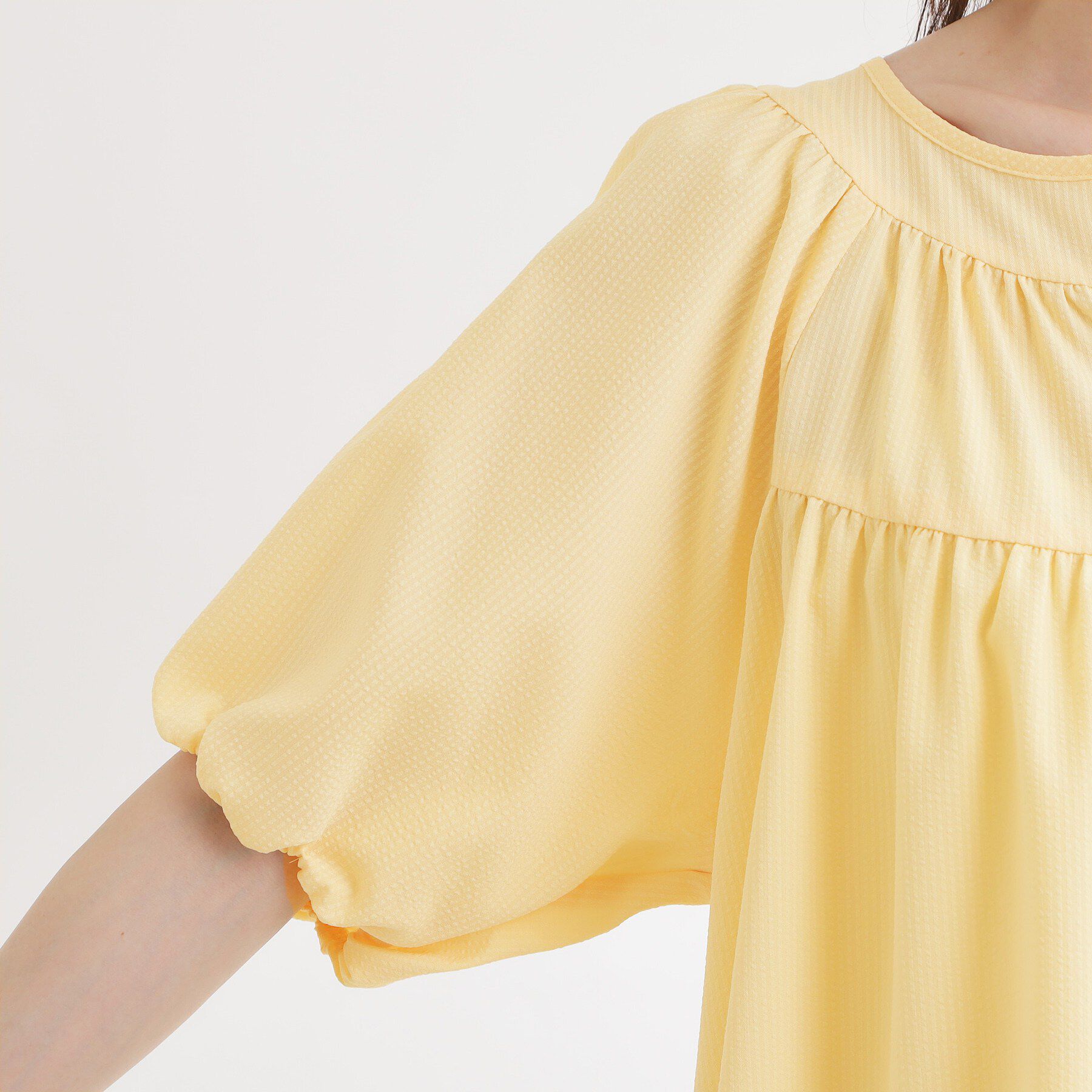 Reflect「ギャザーデザインブラウス」|シャツ・ブラウス|