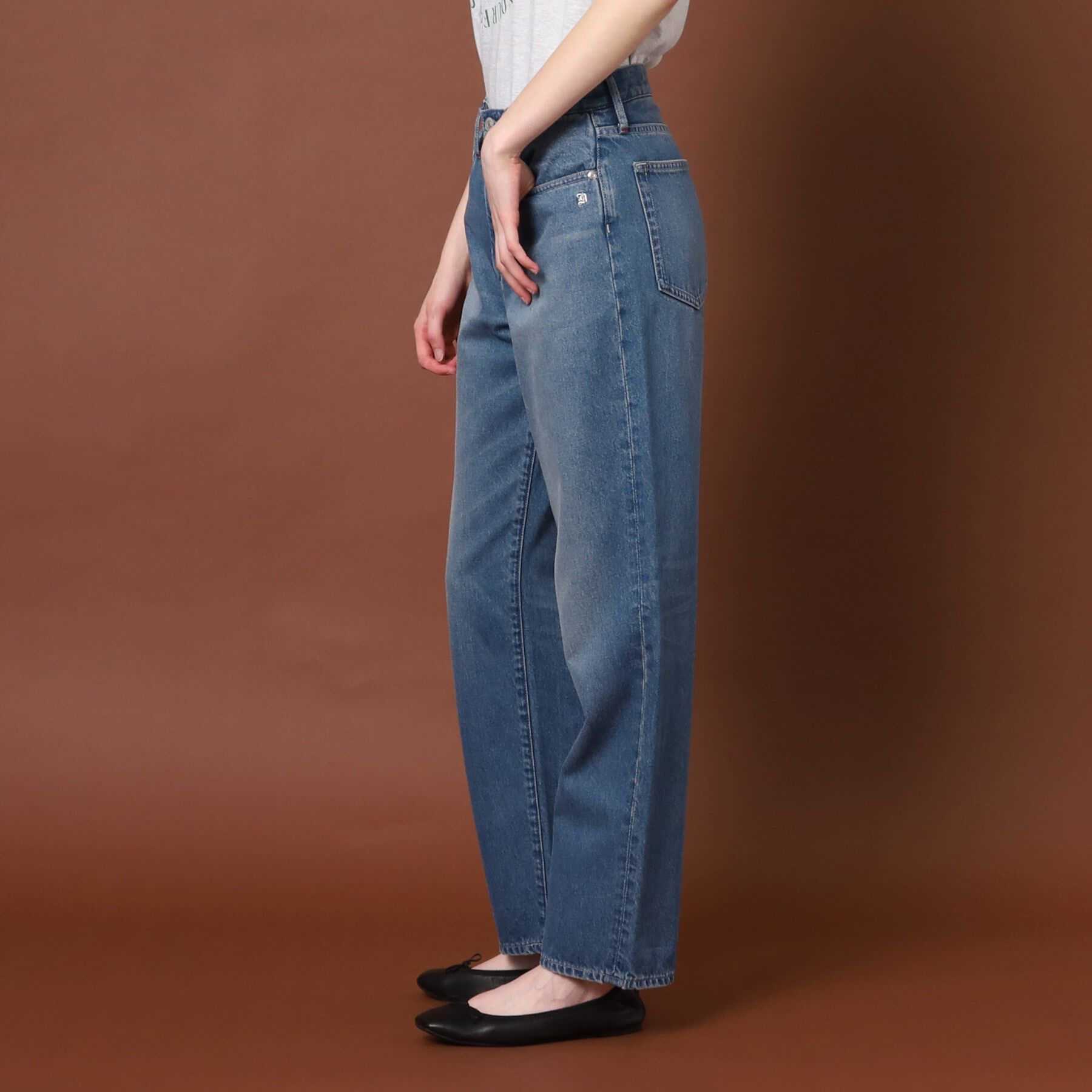 DRESSTERIOR「【ウォッシャブル】テーパードコンフォートデニム」|デニム|