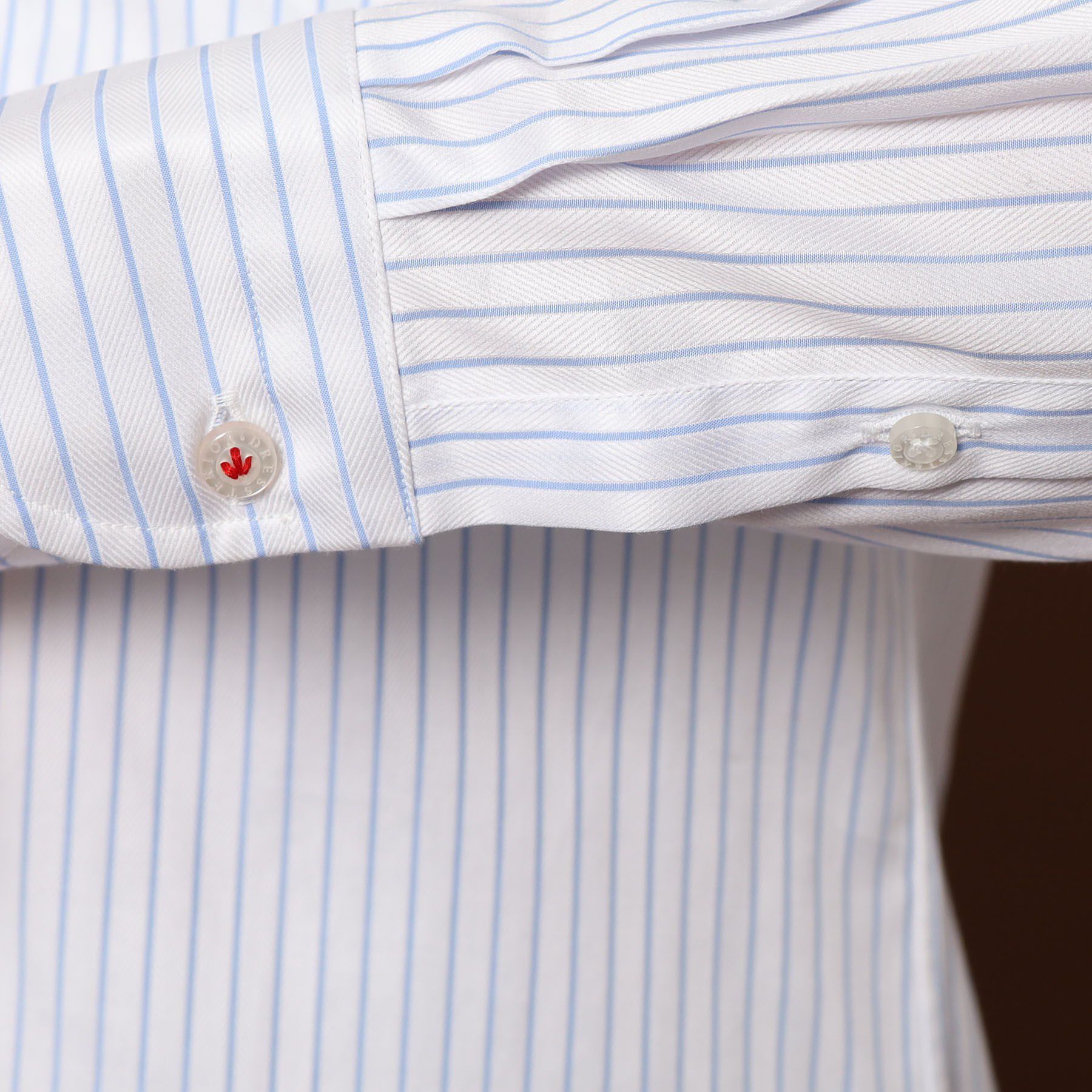 DRESSTERIOR「100／2 ヘリンボーンストライプ ボタンダウンシャツ」|シャツ・ブラウス|