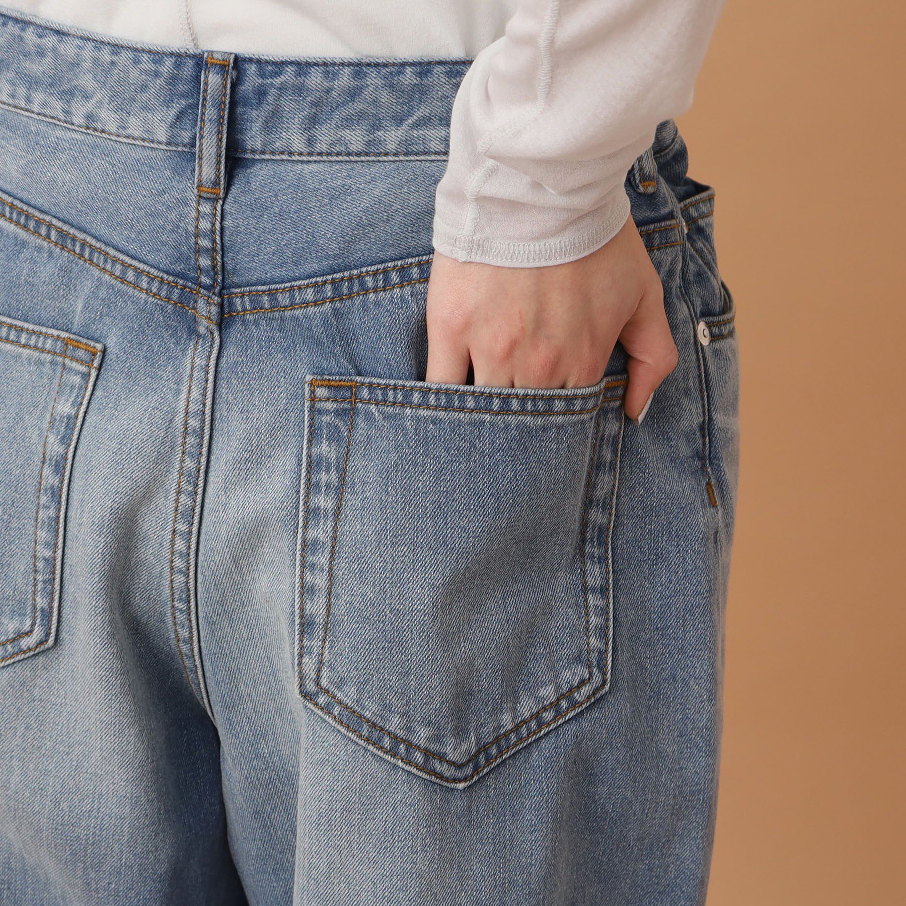 DRESSTERIOR「ヴィンテージ加工ワイドデニムパンツ」|デニム|