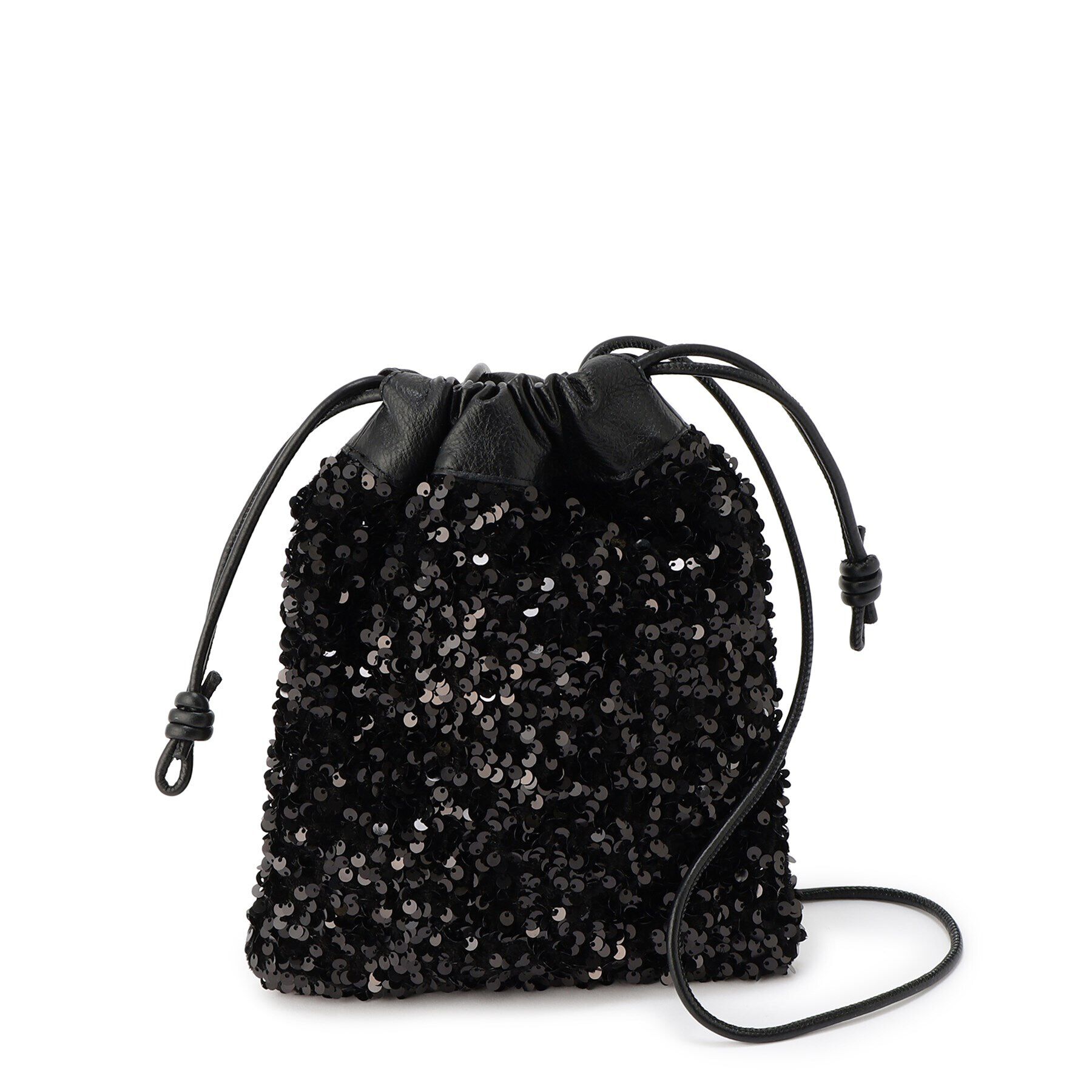 DRESSTERIOR「スパンコール2WAYポシェット」|ショルダー・メッセンジャー|ブラック(019)