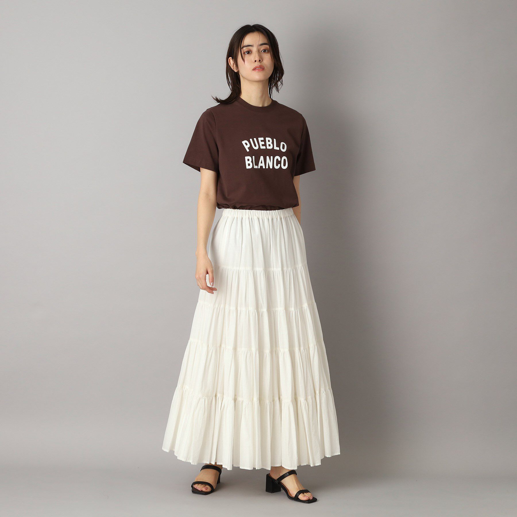 DRESSTERIOR「洗える/コットンボイルティアードスカート」|スカート|