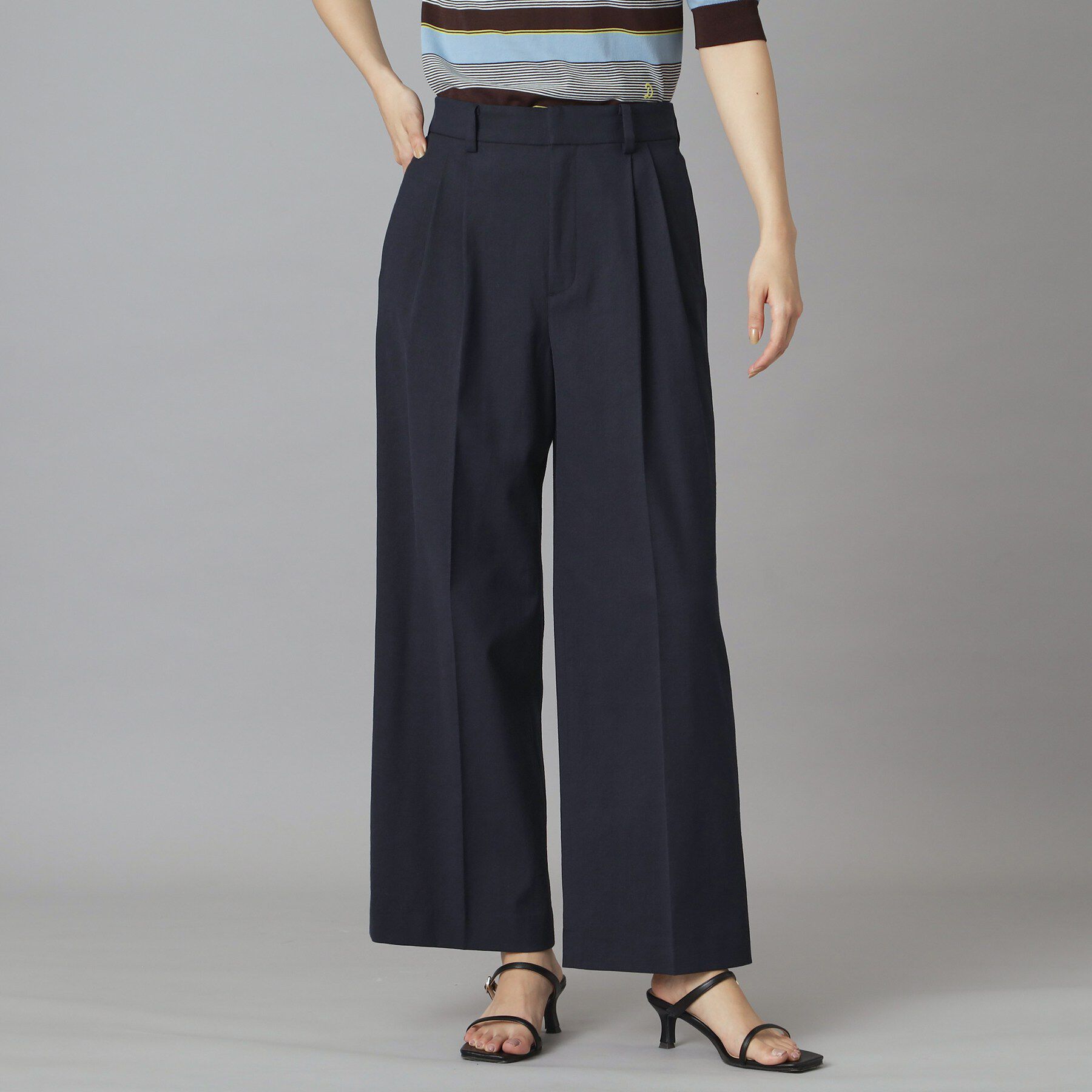 DRESSTERIOR「【吸水速乾/セットアップ可】リネンブレンドオックス ワイドパンツ」|その他|