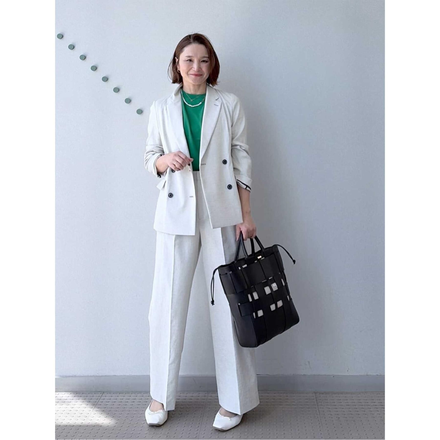 DRESSTERIOR「【吸水速乾/セットアップ可】リネンブレンドオックス ワイドパンツ」|その他|