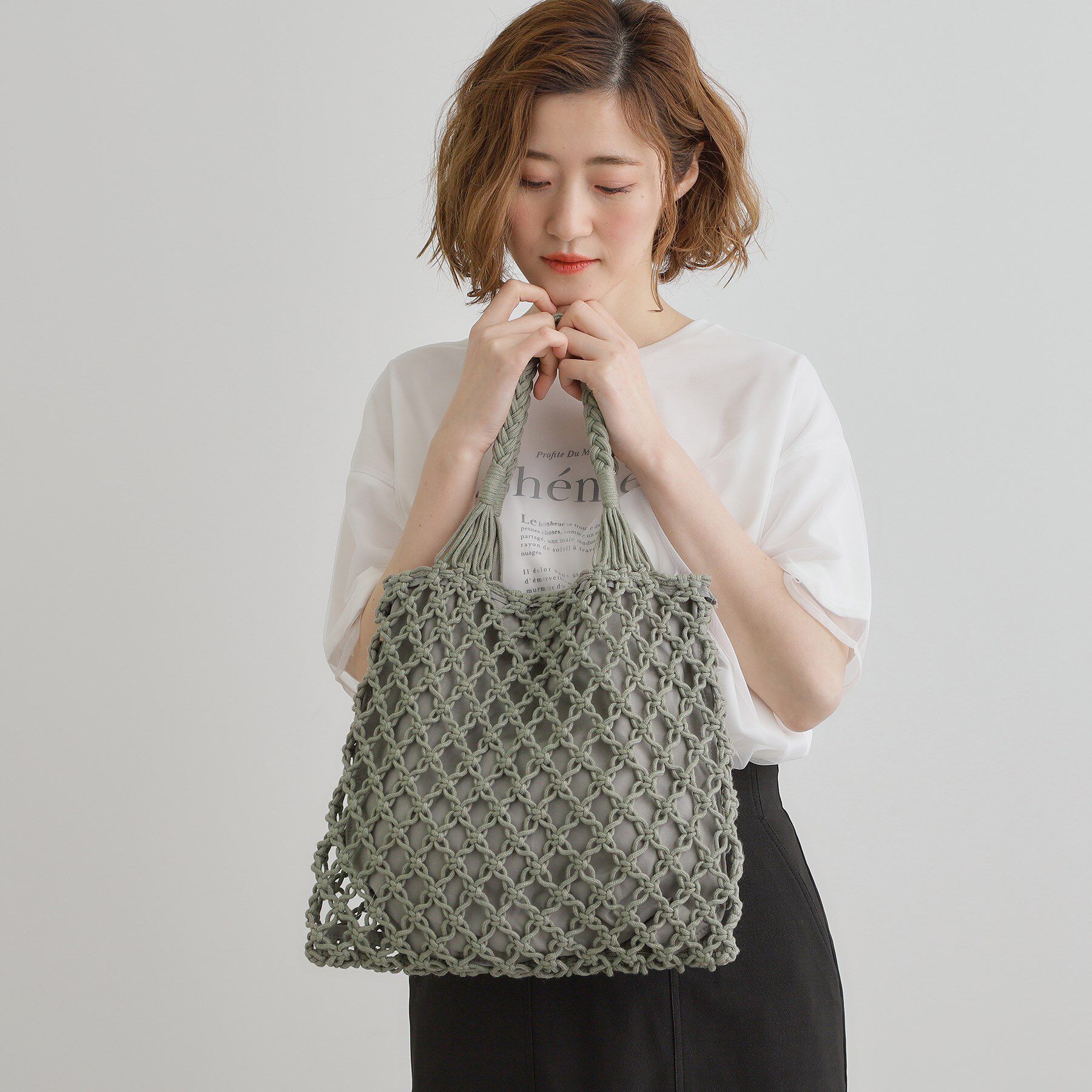 grove「マクラメトート」|トートバッグ|