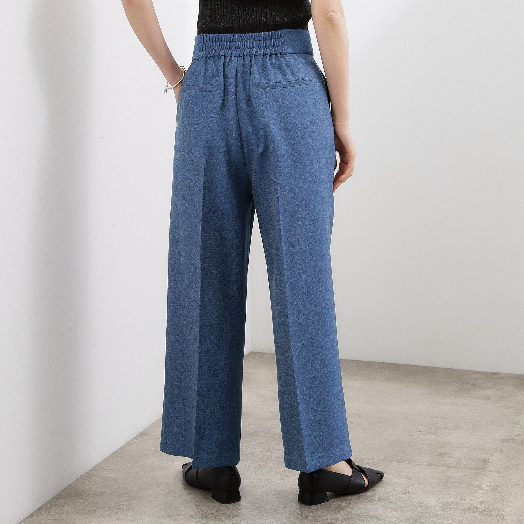 grove「デニムライク ワイドストレートパンツ」|その他|