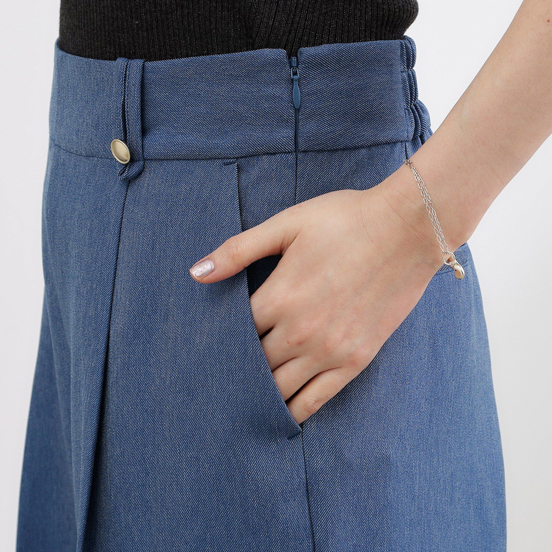 grove「デニムライク ワイドストレートパンツ」|その他|