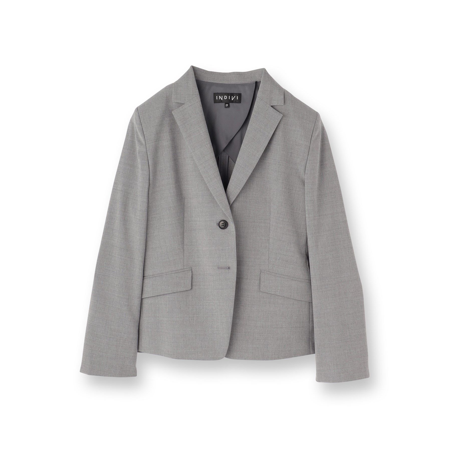 INDIVI「【ウール混／スーツ】テーラードカラージャケット」|スーツ|