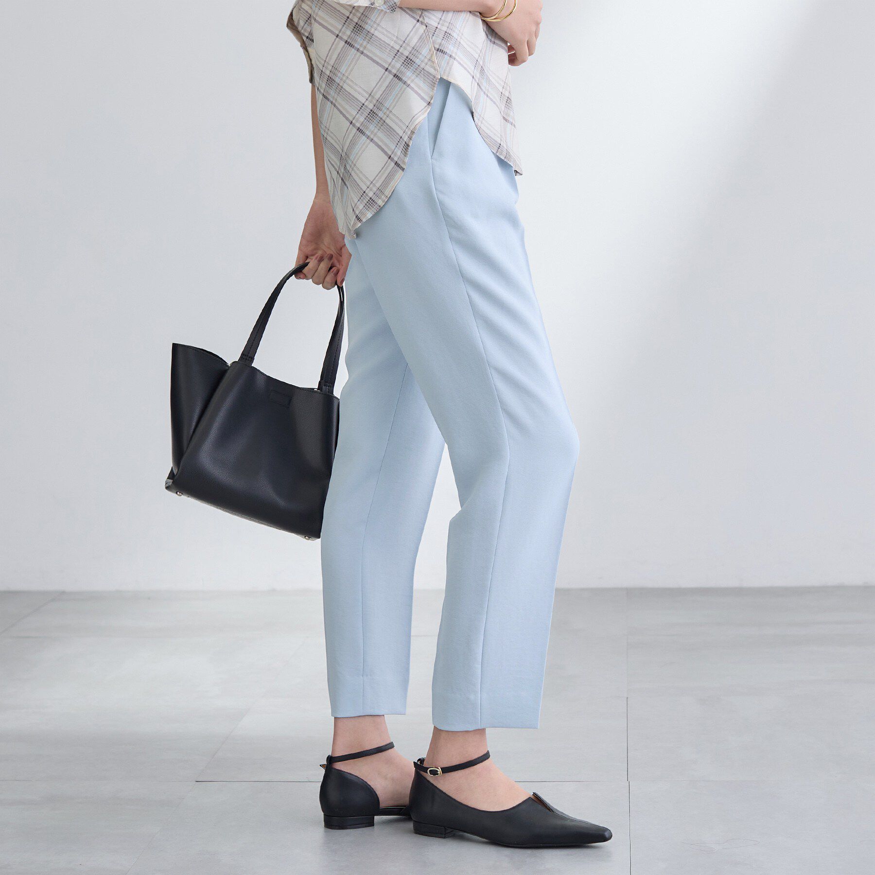 INDIVI「【洗える／UVケア／SETUP可】着る日傘テーパードパンツ」|その他|