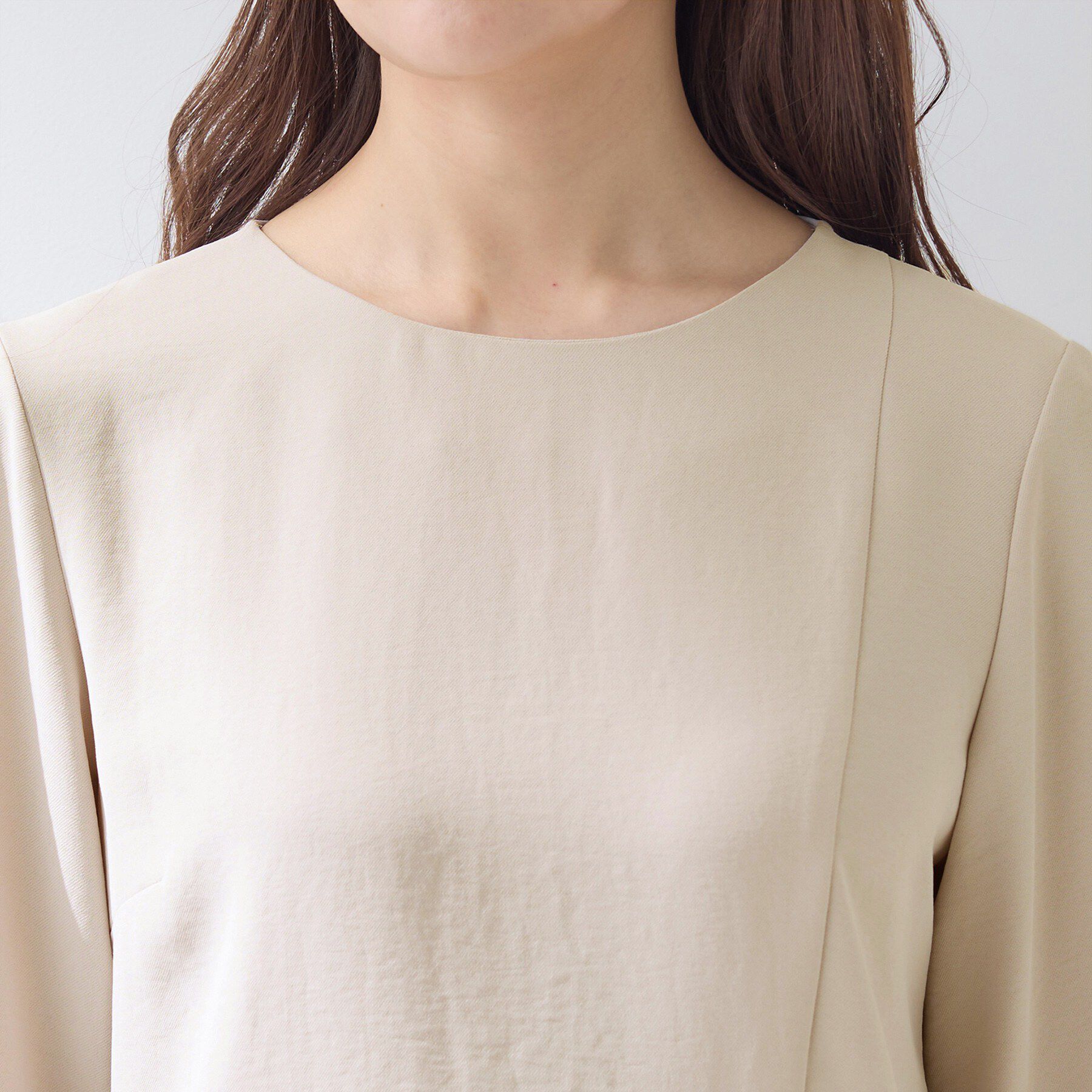 INDIVI「【洗える／UVケア／SETUP可】着る日傘ペプラムブラウス」|シャツ・ブラウス|