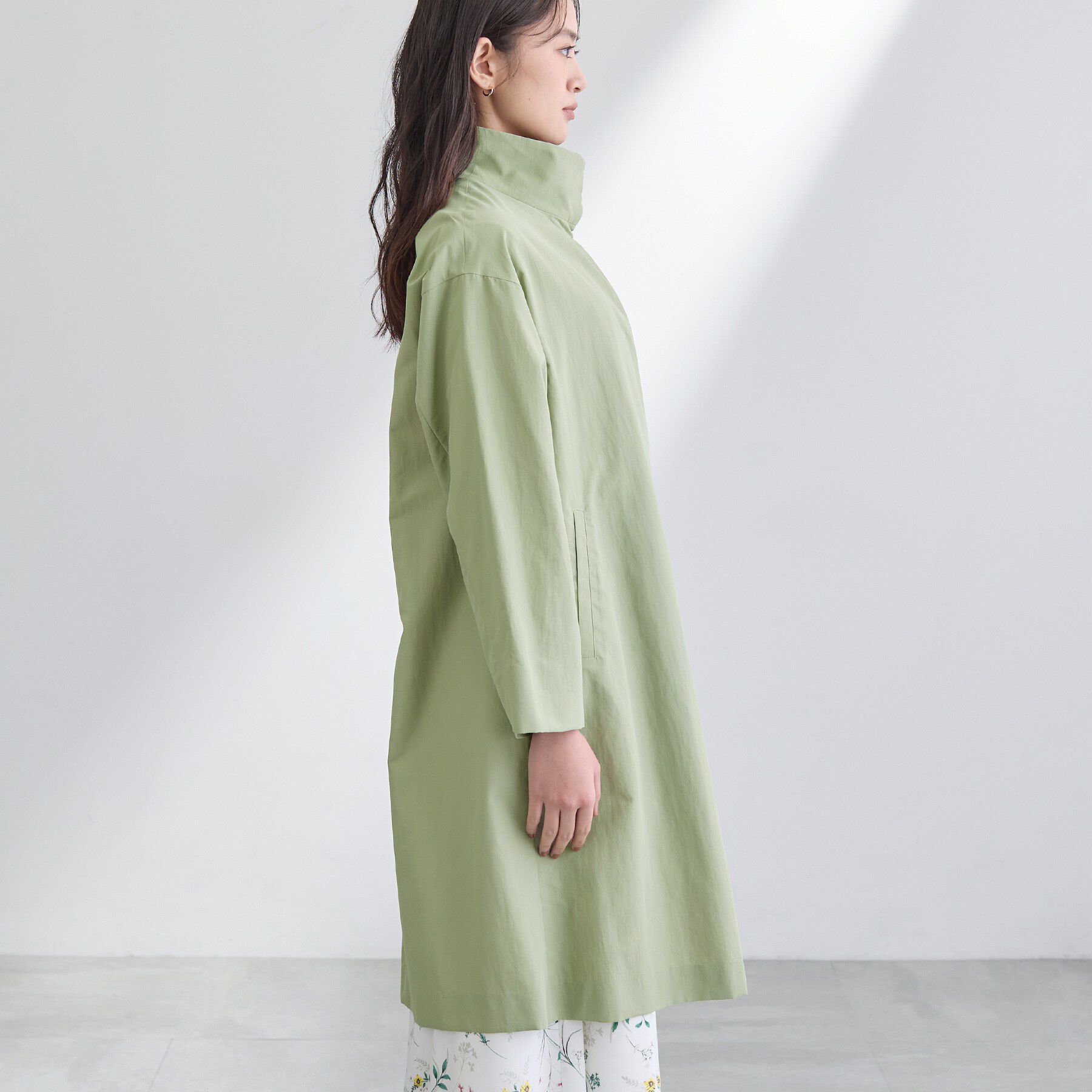 INDIVI「【撥水／軽量】ミニマル スタンドカラーコート」|その他|