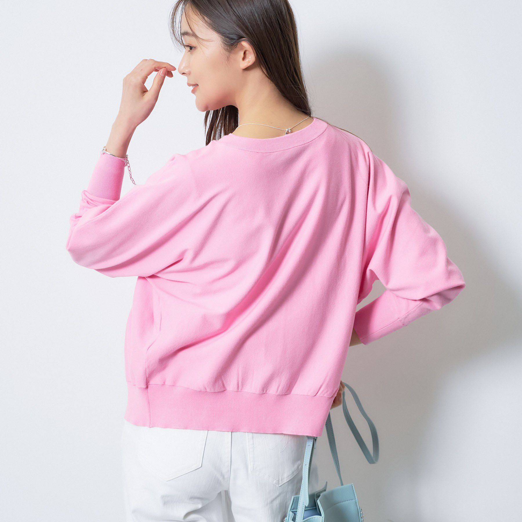 INDIVI「【洗える／前後2WAY／アンサンブル可能】ドルマンスリーブカーディガン」|カーディガン|