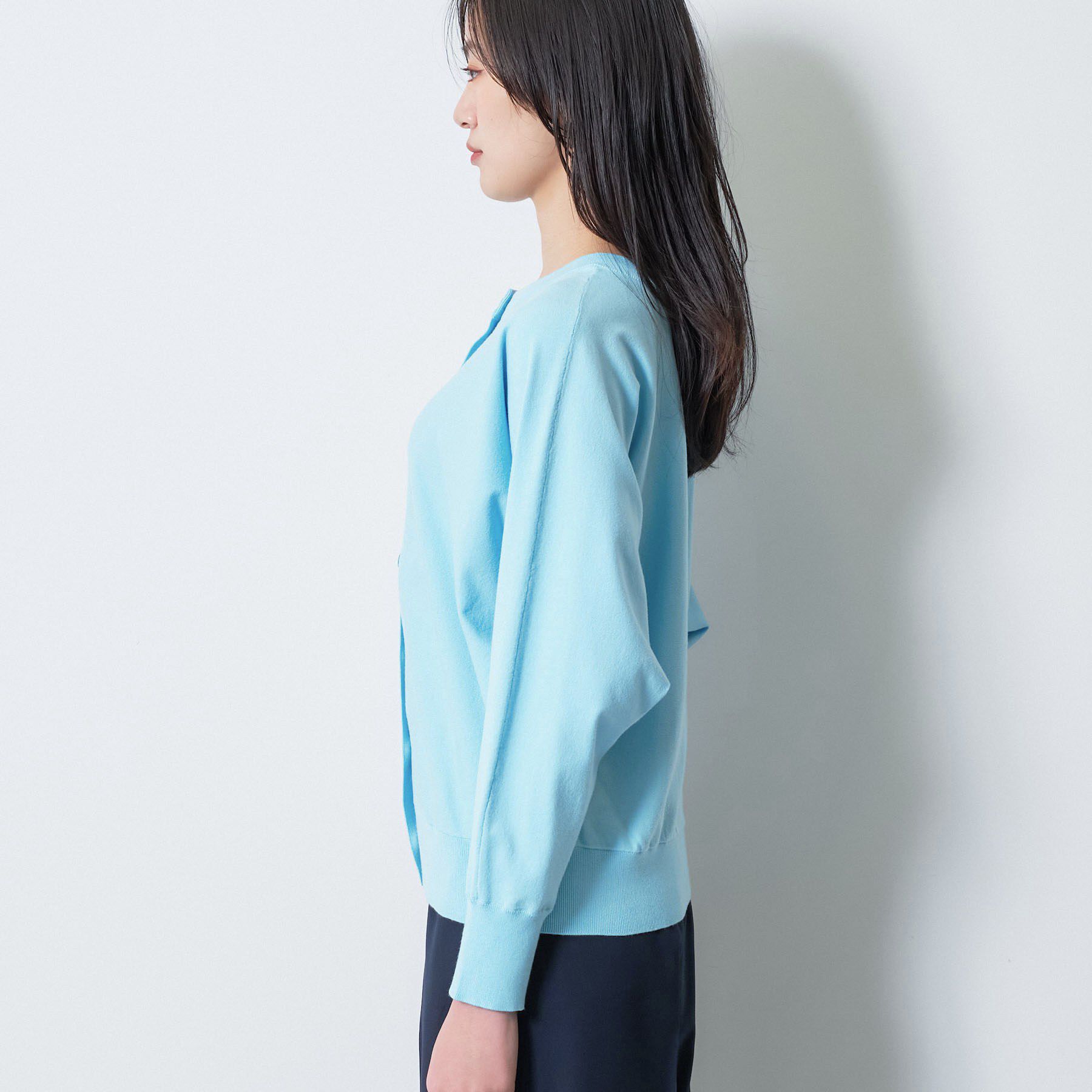 INDIVI「【洗える／前後2WAY／アンサンブル可能】ドルマンスリーブカーディガン」|カーディガン|