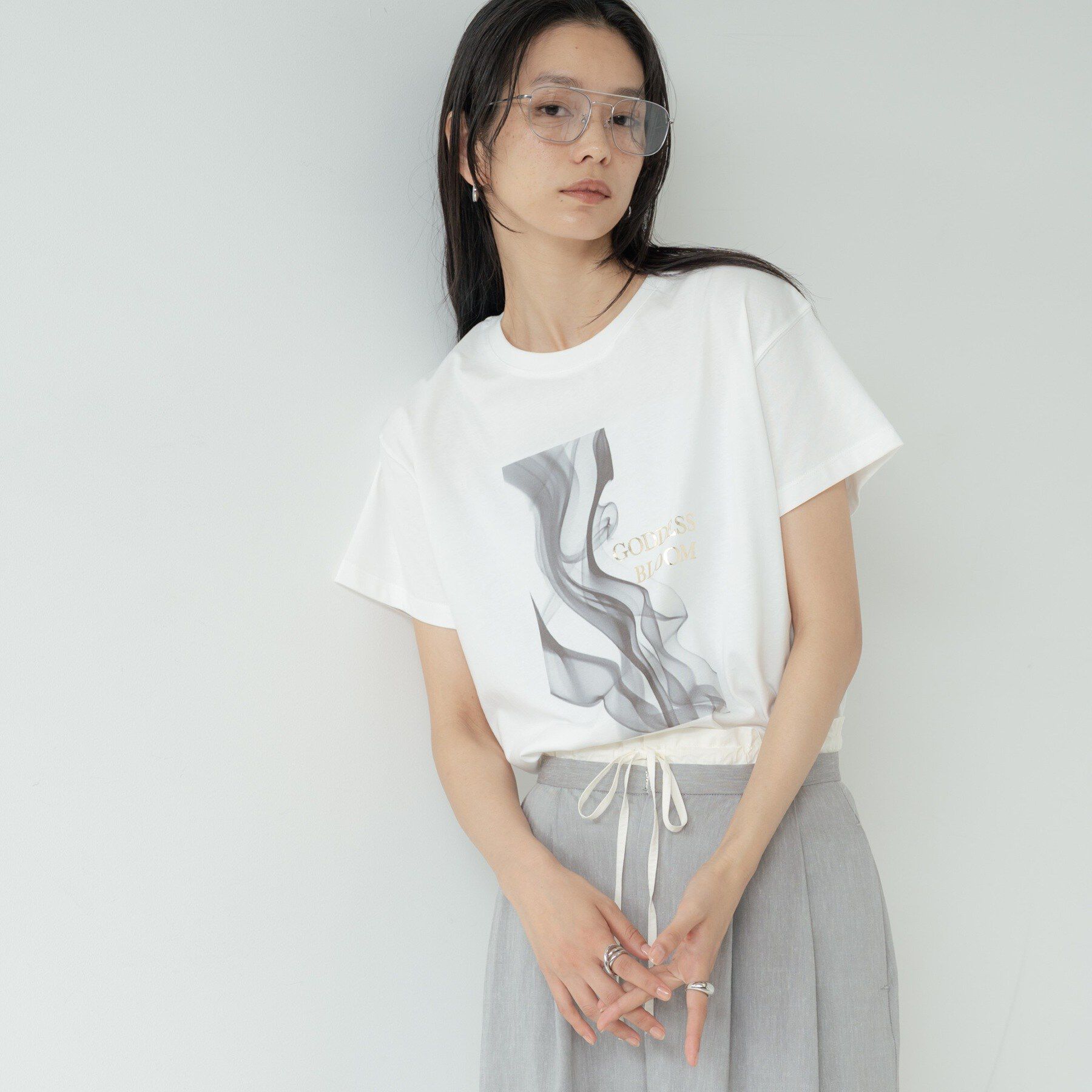 GALLEST「プリントロゴTシャツ」|Tシャツ・カットソー|ホワイト(101)