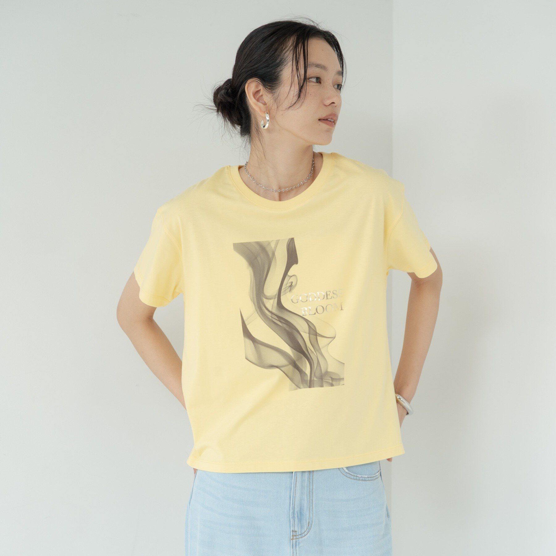 GALLEST「プリントロゴTシャツ」|Tシャツ・カットソー|イエロー(131)