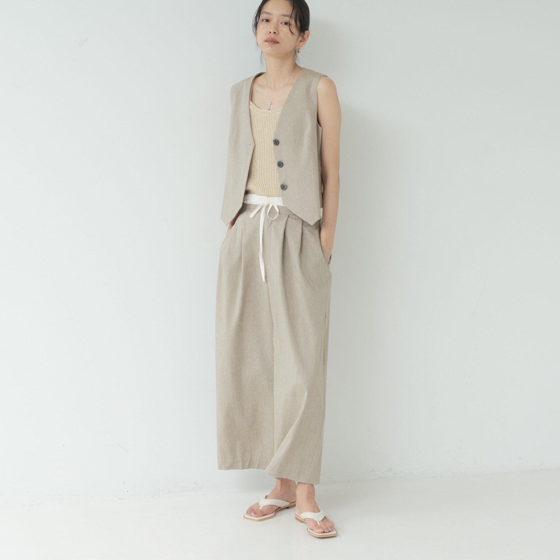 GALLEST「イージーリネンタックパンツ」|その他|