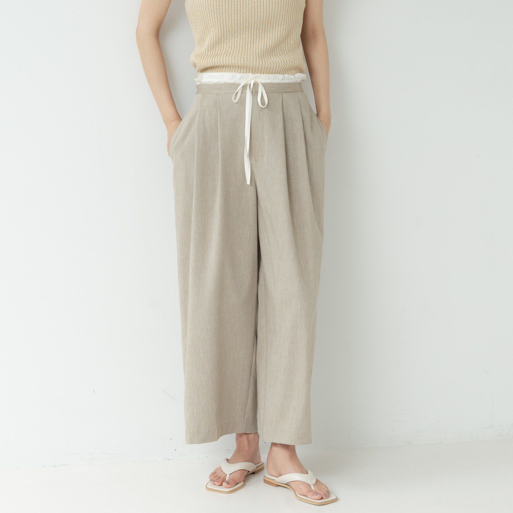 GALLEST「イージーリネンタックパンツ」|その他|