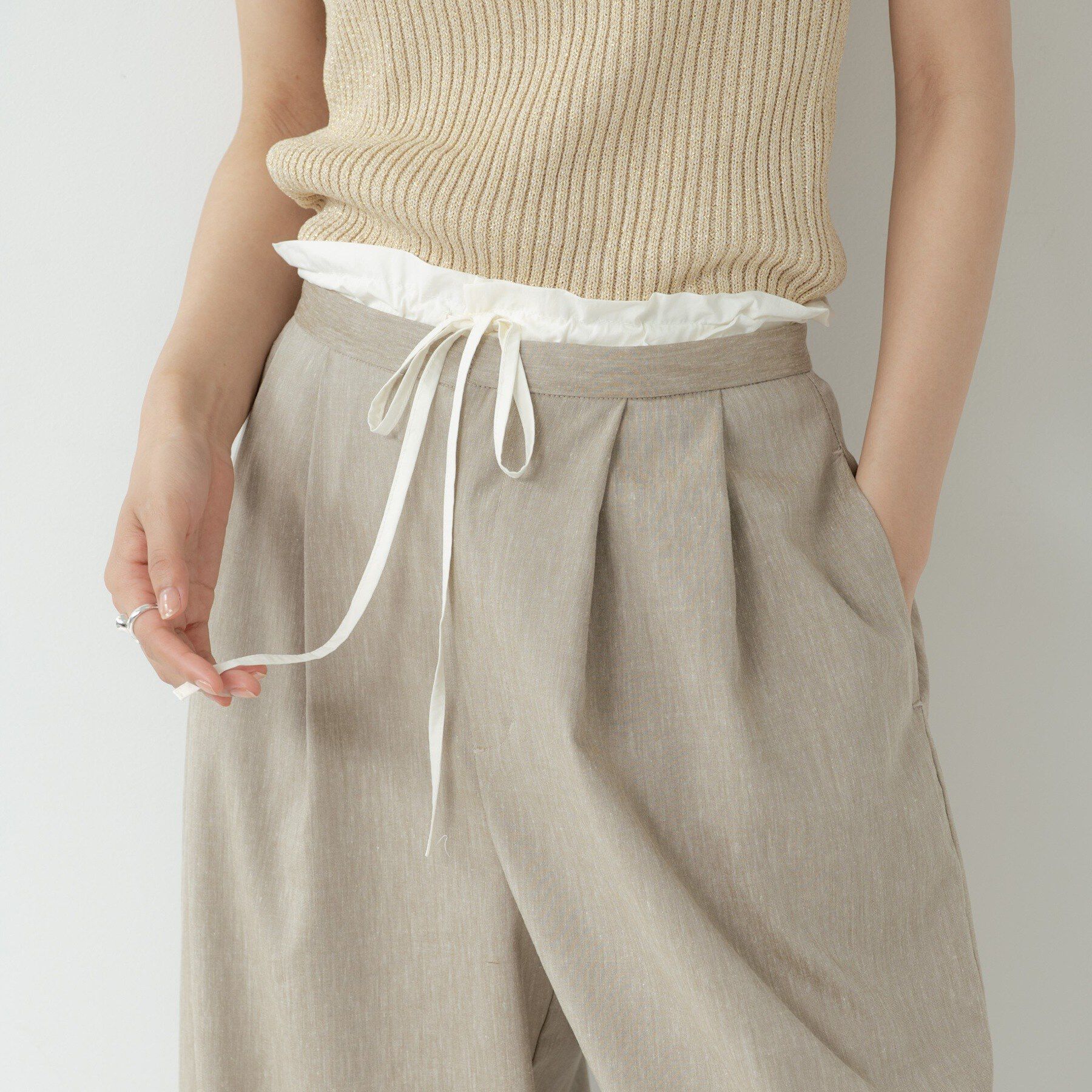 GALLEST「イージーリネンタックパンツ」|その他|