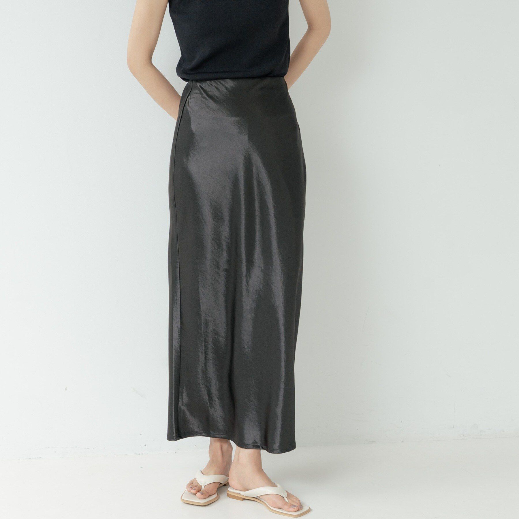 GALLEST「【一部店舗限定】サテンナロースカート」|スカート|