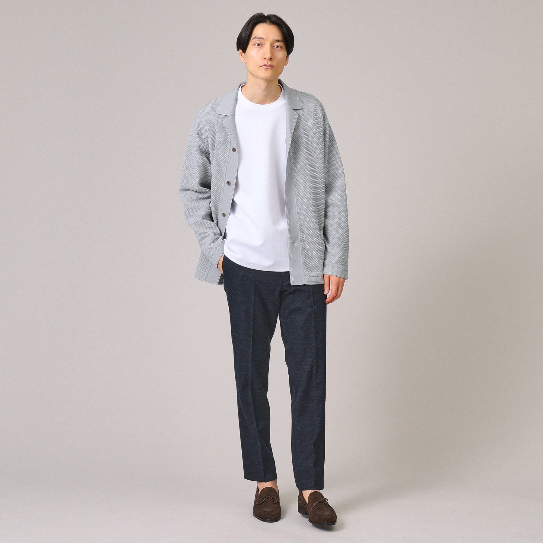 TAKEO KIKUCHI「【尾州織】ウールブレンド ハニカムメッシュ パンツ」|その他|