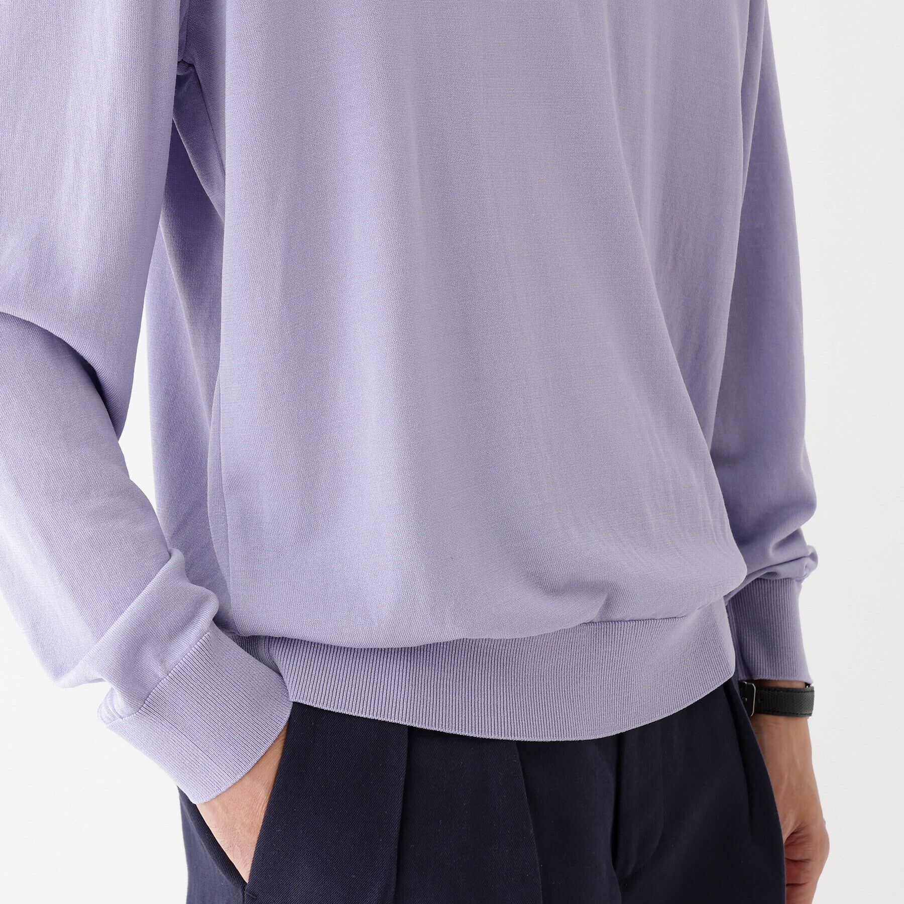 TAKEO KIKUCHI「【THE FLAGSHIP】ウール混シルク プルオーバーニット」|ニット・セーター|