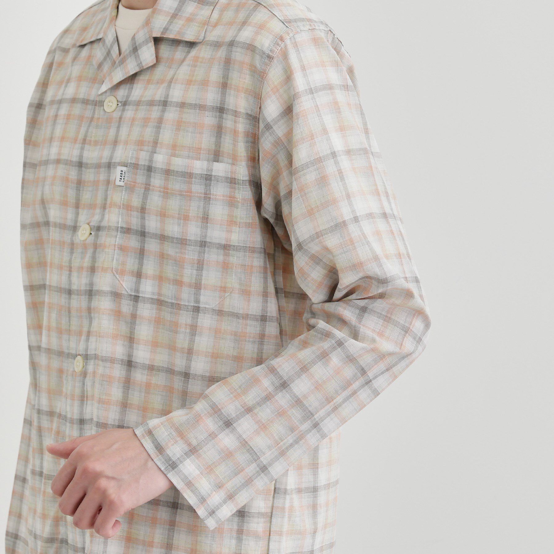 TAKEO KIKUCHI「ギンガムチェックテーラードパジャマ」|ルームウェア|