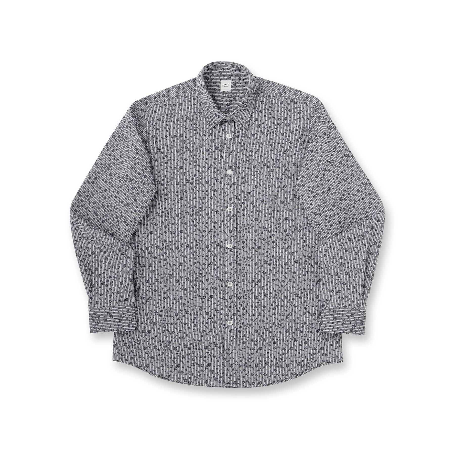 TAKEO KIKUCHI「播州 ドビーストライプ フラワーシャツ」|シャツ・ブラウス|