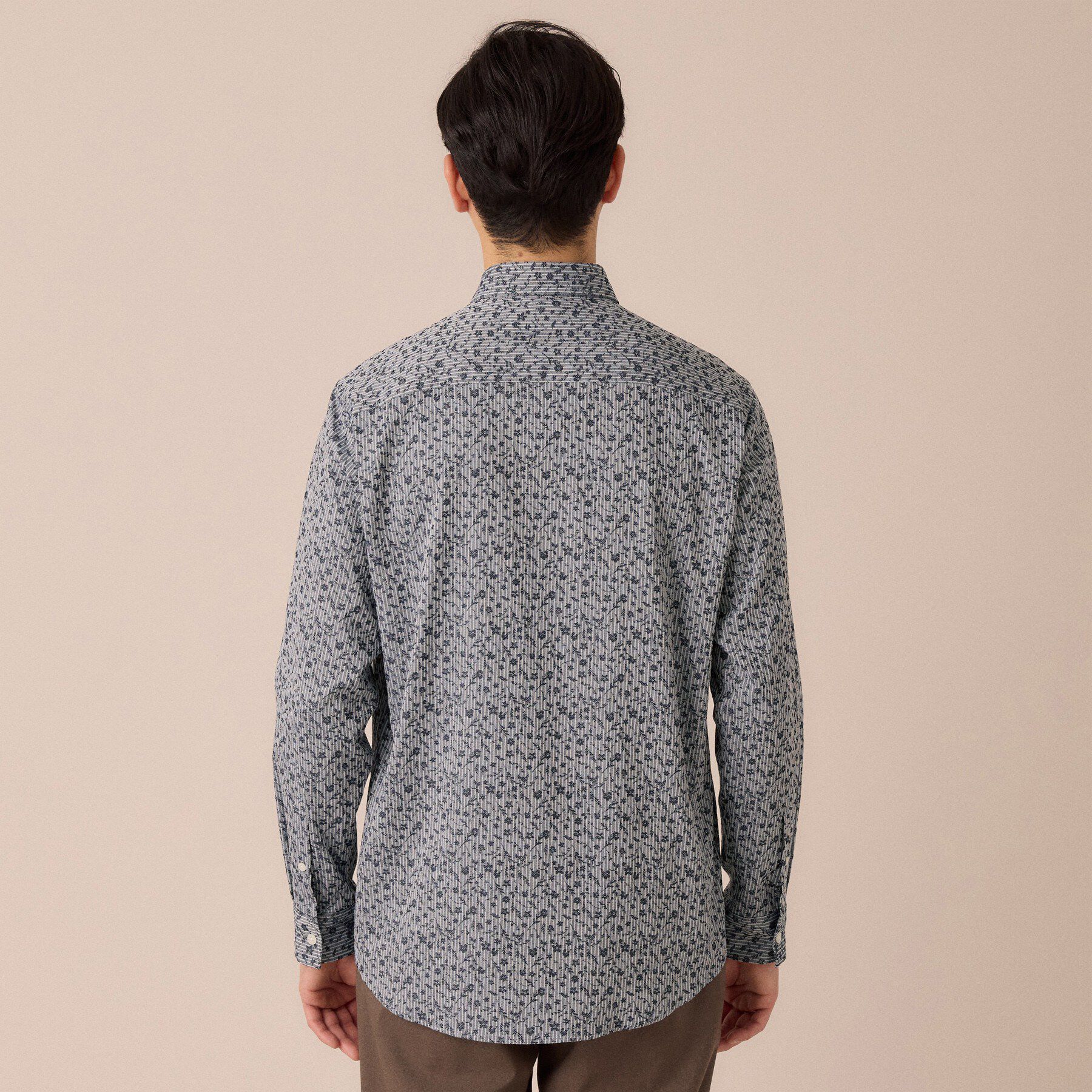 TAKEO KIKUCHI「播州 ドビーストライプ フラワーシャツ」|シャツ・ブラウス|