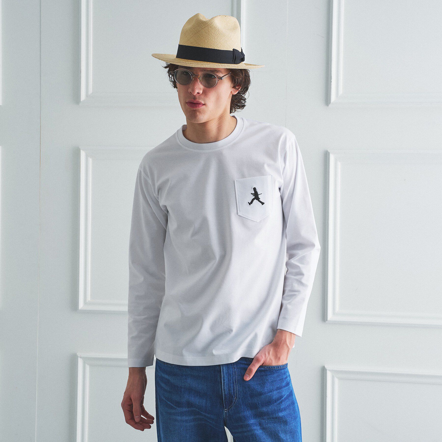 TAKEO KIKUCHI「【BOWLER HAT LABEL】クールデオドラントジャージ ボーラーハットウォーカー ポケットT」|Tシャツ・カットソー|