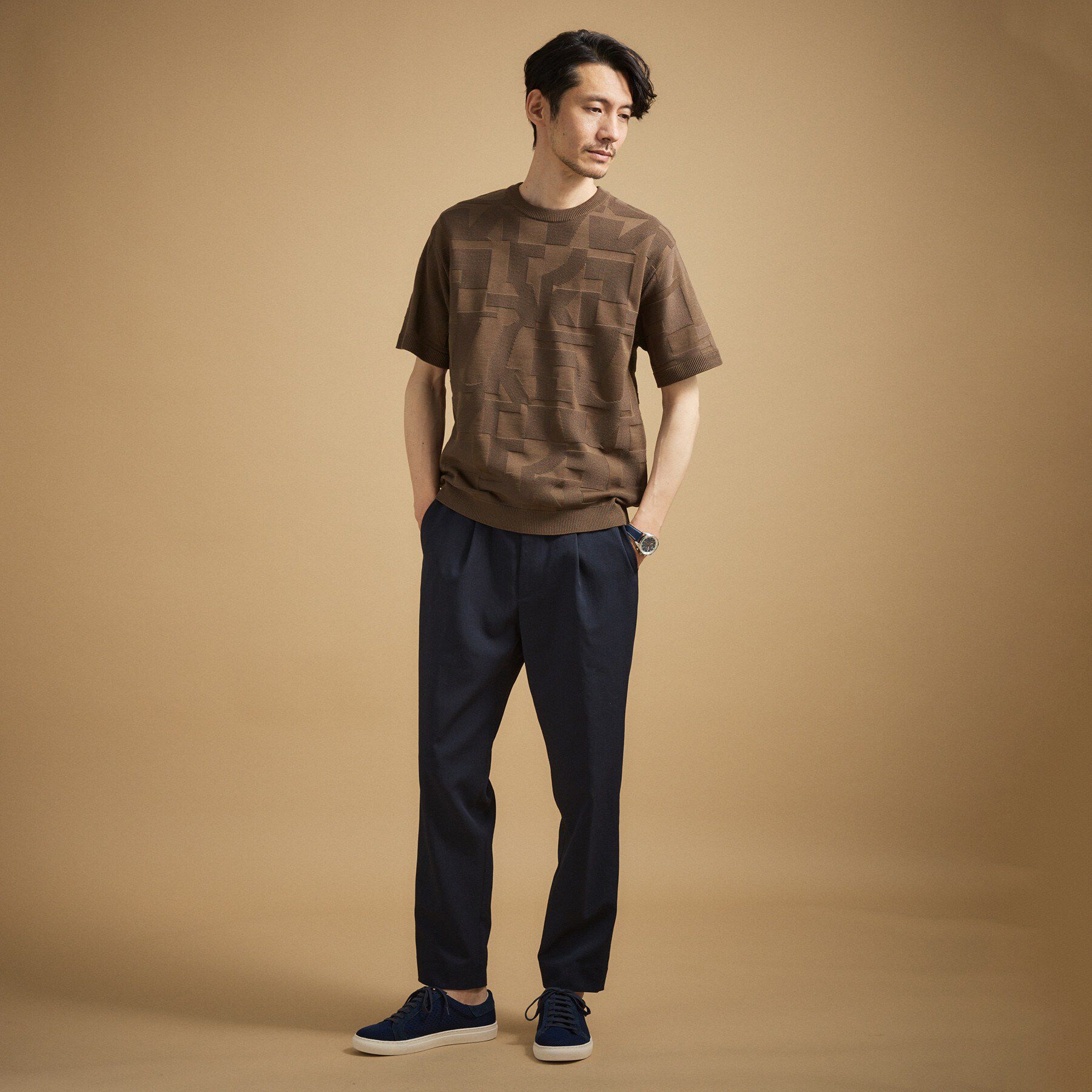 TAKEO KIKUCHI「【徳島ニット】テクスチャー ニット」|ニット・セーター|