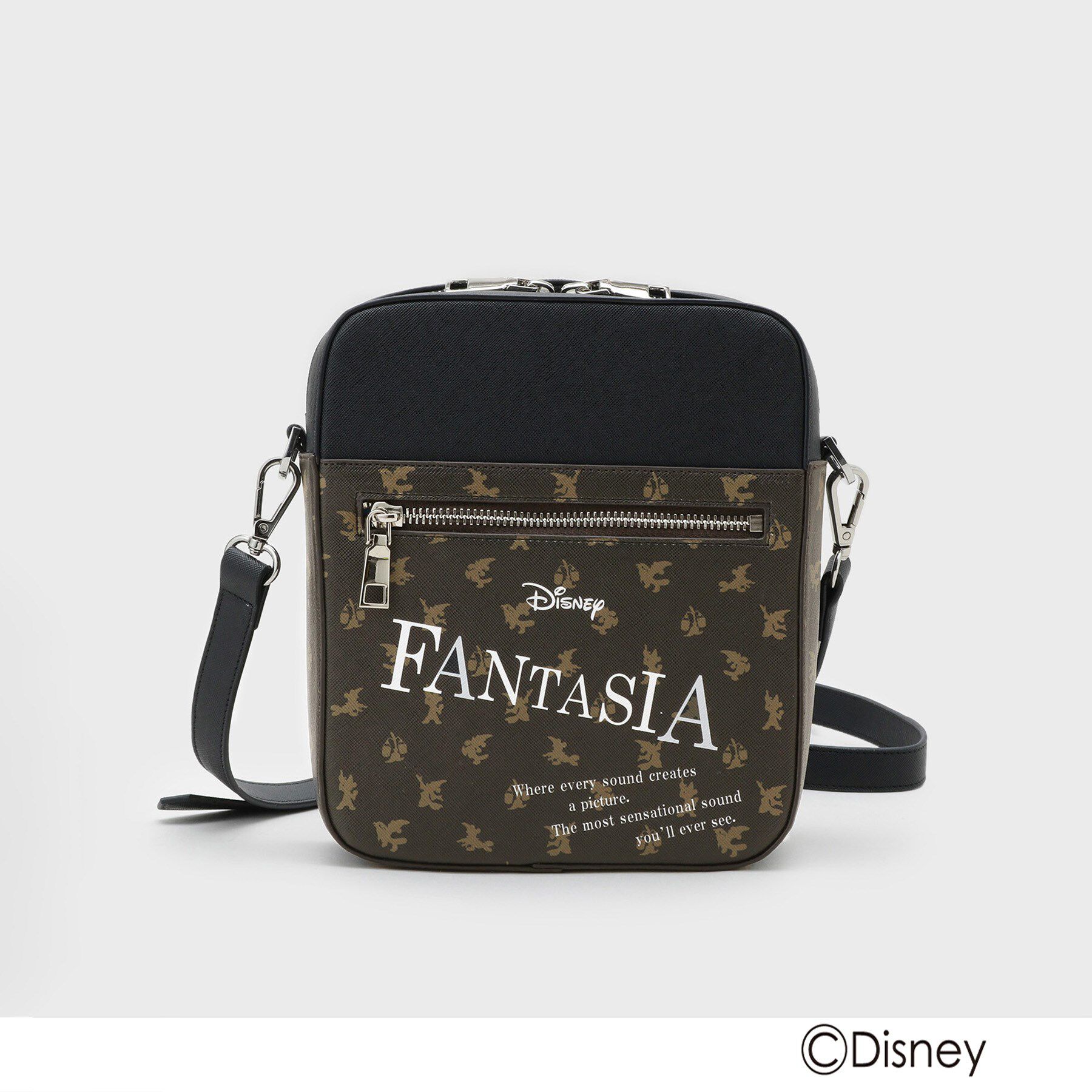 tk.TAKEO KIKUCHI「ディズニーカプセルコレクション『ファンタジア』バイカラーショルダーバッグ」|ショルダー・メッセンジャー|ブラウン(543)