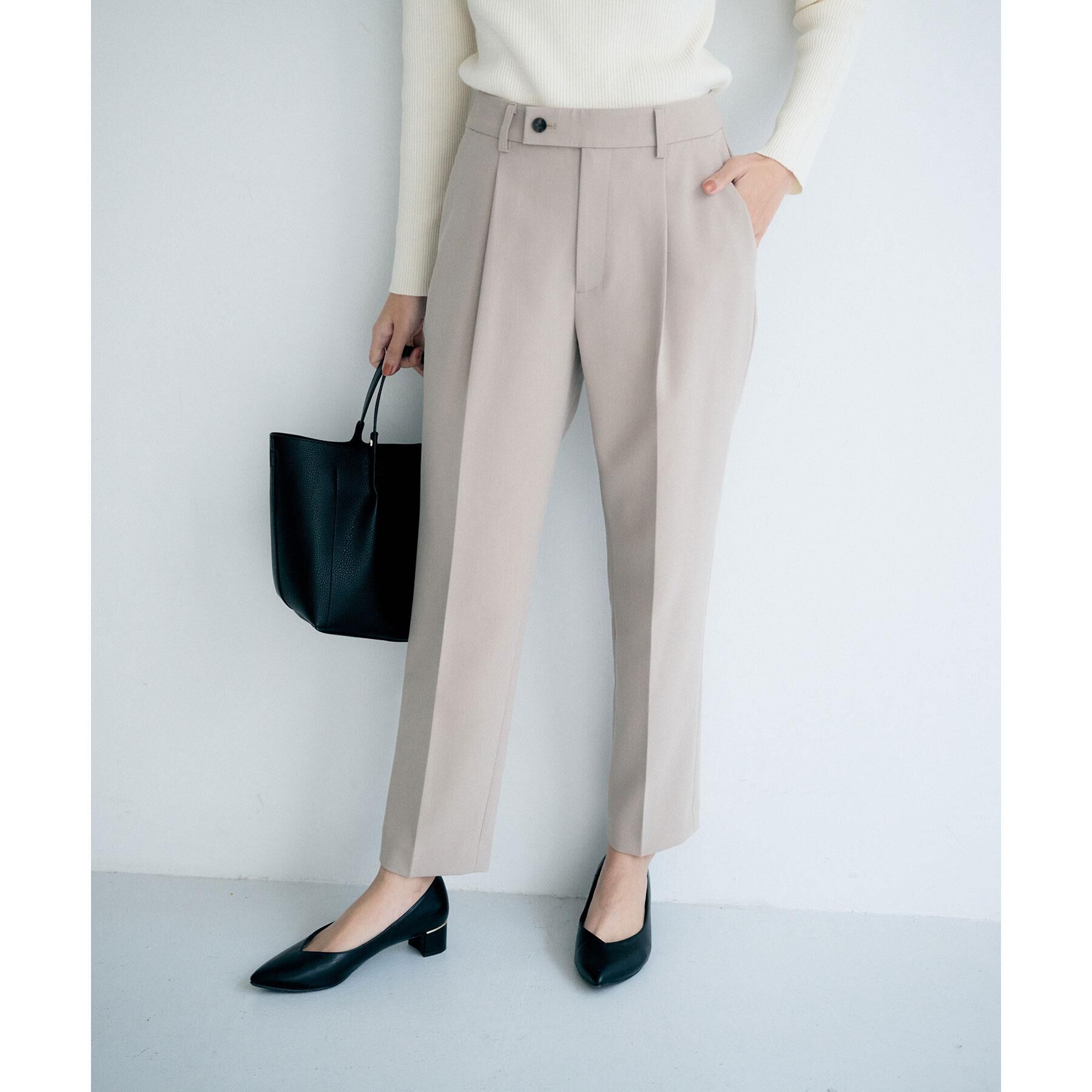 index「《丈が選べる》ストレッチテーパードパンツ/セットアップ対応【洗濯機OK/防シワ】」|その他|