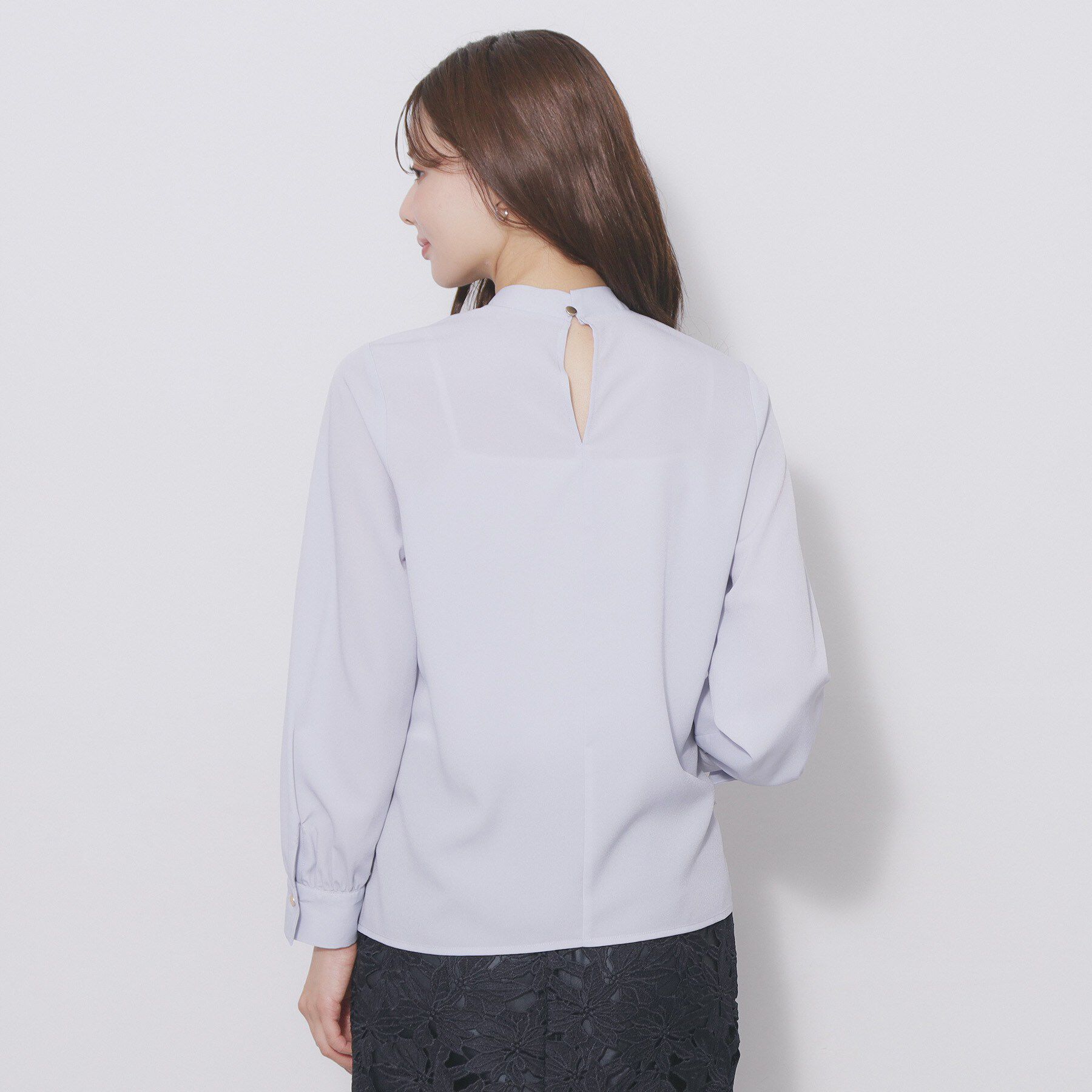 index「アシンメトリーボウタイブラウス【洗濯機OK/イージーアイロン/防シワ】《XS～LL》」|シャツ・ブラウス|