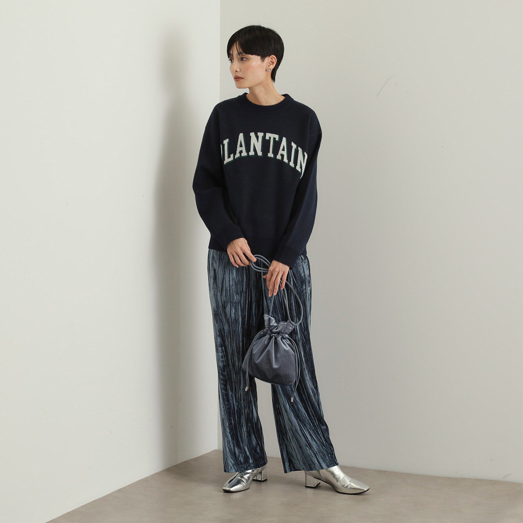 OPAQUE.CLIP「【長さ調整可能】プリーツドロストミニショルダーバッグ」|ショルダー・メッセンジャー|