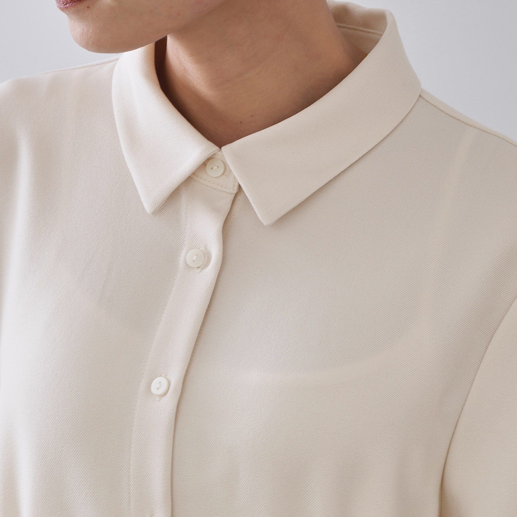 OPAQUE.CLIP「ウエストタックフィット＆フレアワンピース【洗濯機OK】」|ワンピース|