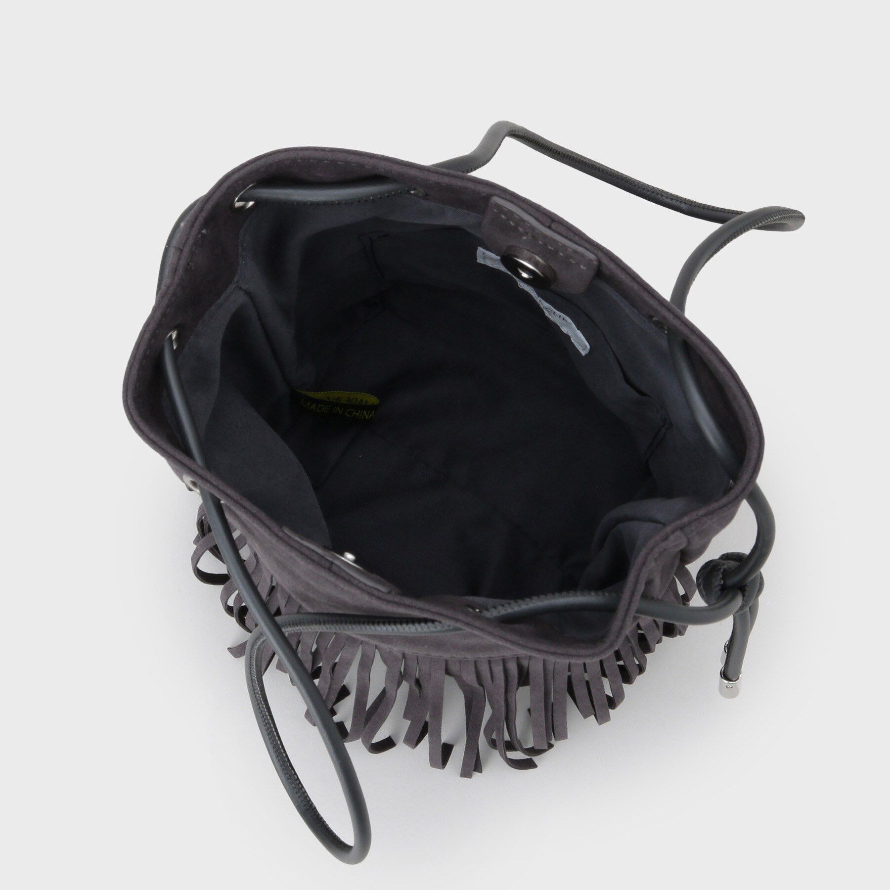 OPAQUE.CLIP「【2WAY】フリンジ巾着ミニトート」|トートバッグ|