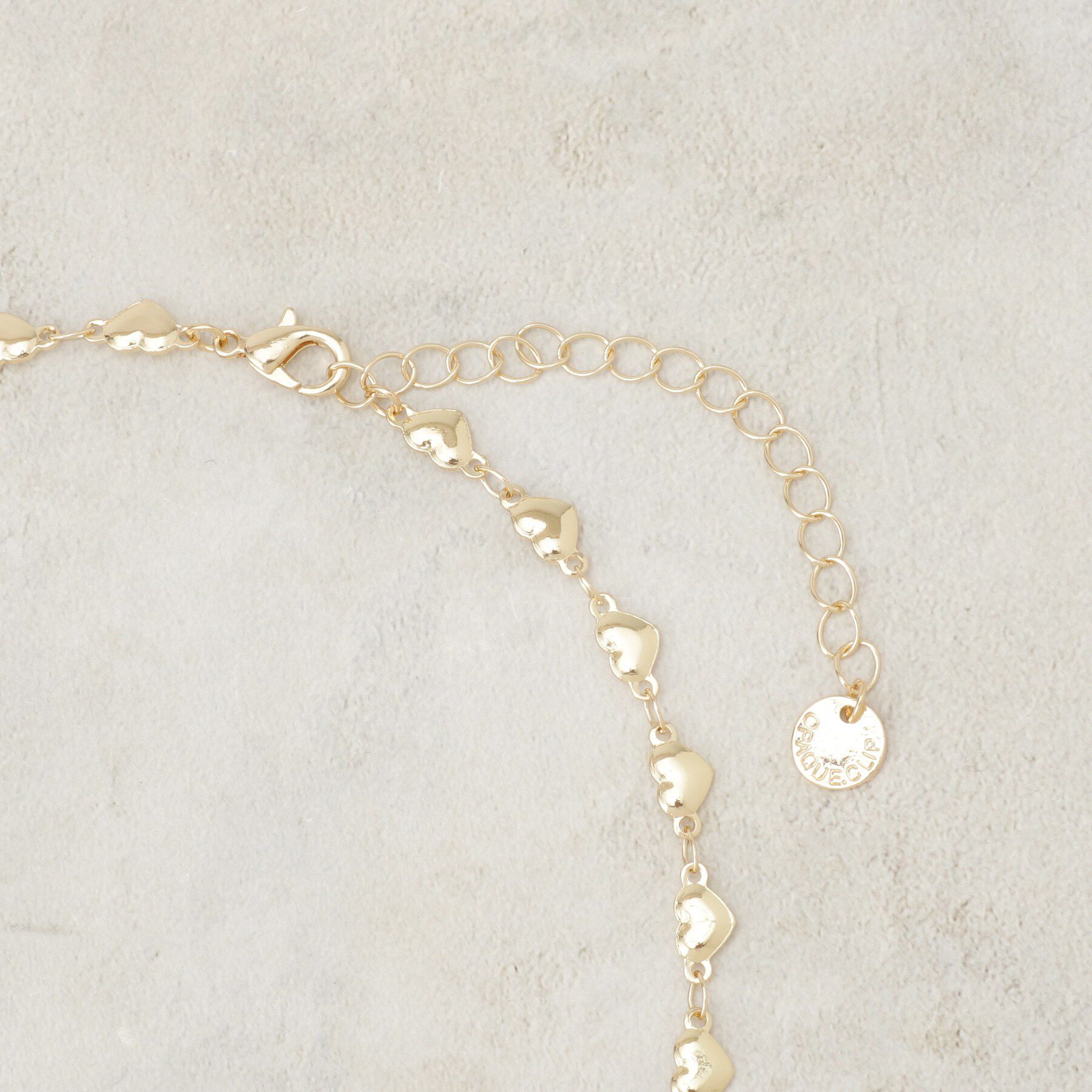 OPAQUE.CLIP「ハートチェーンネックレス」|ネックレス|