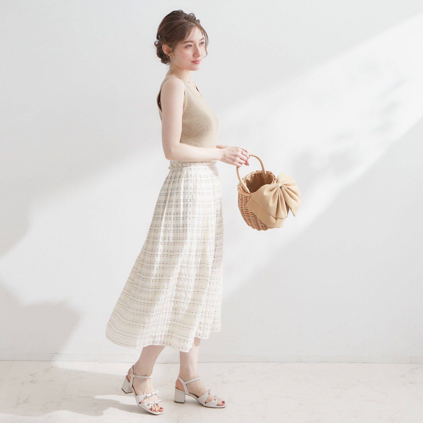 Couture broach「チュール付きタンクトップ」|キャミソール|