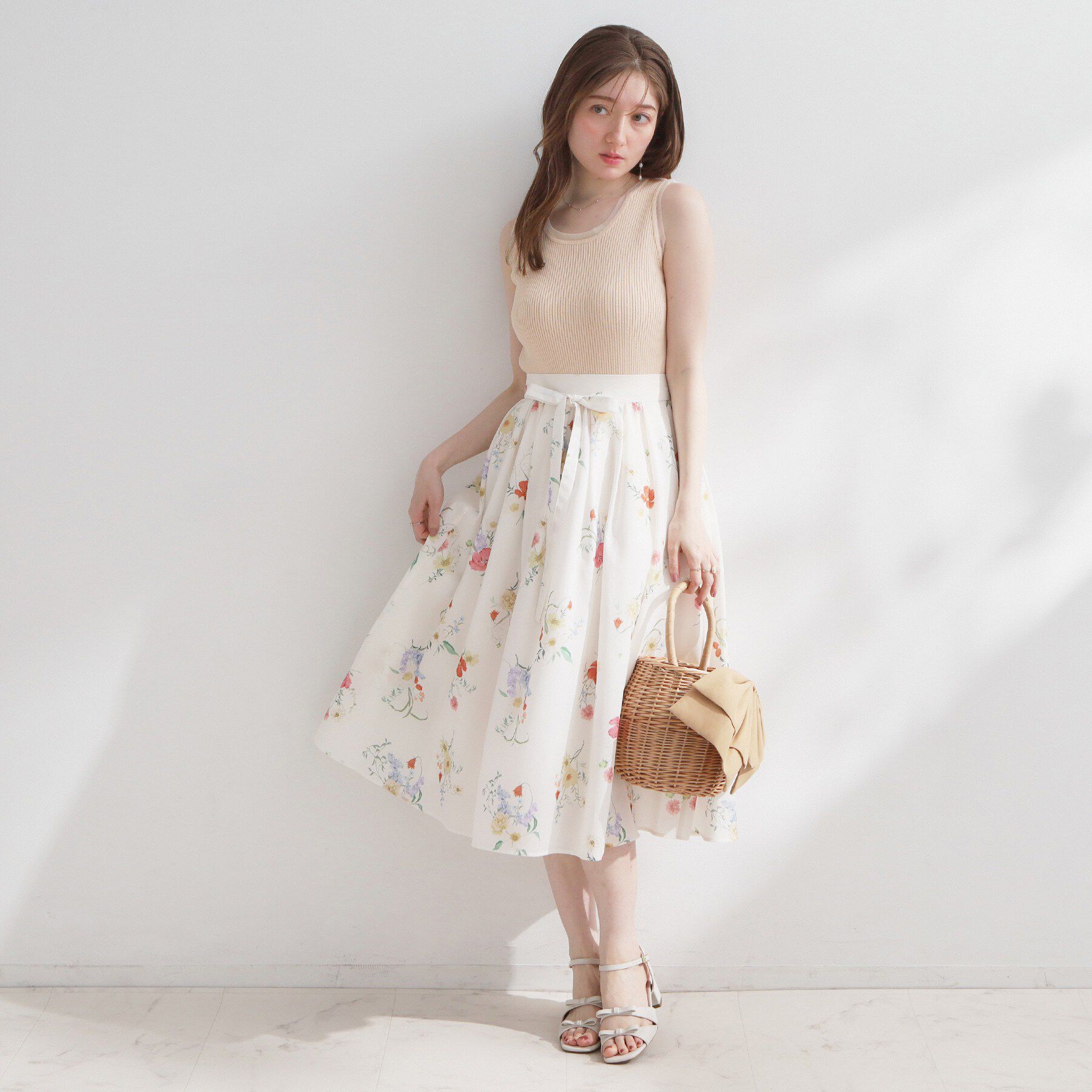 Couture broach「チュール付きタンクトップ」|キャミソール|