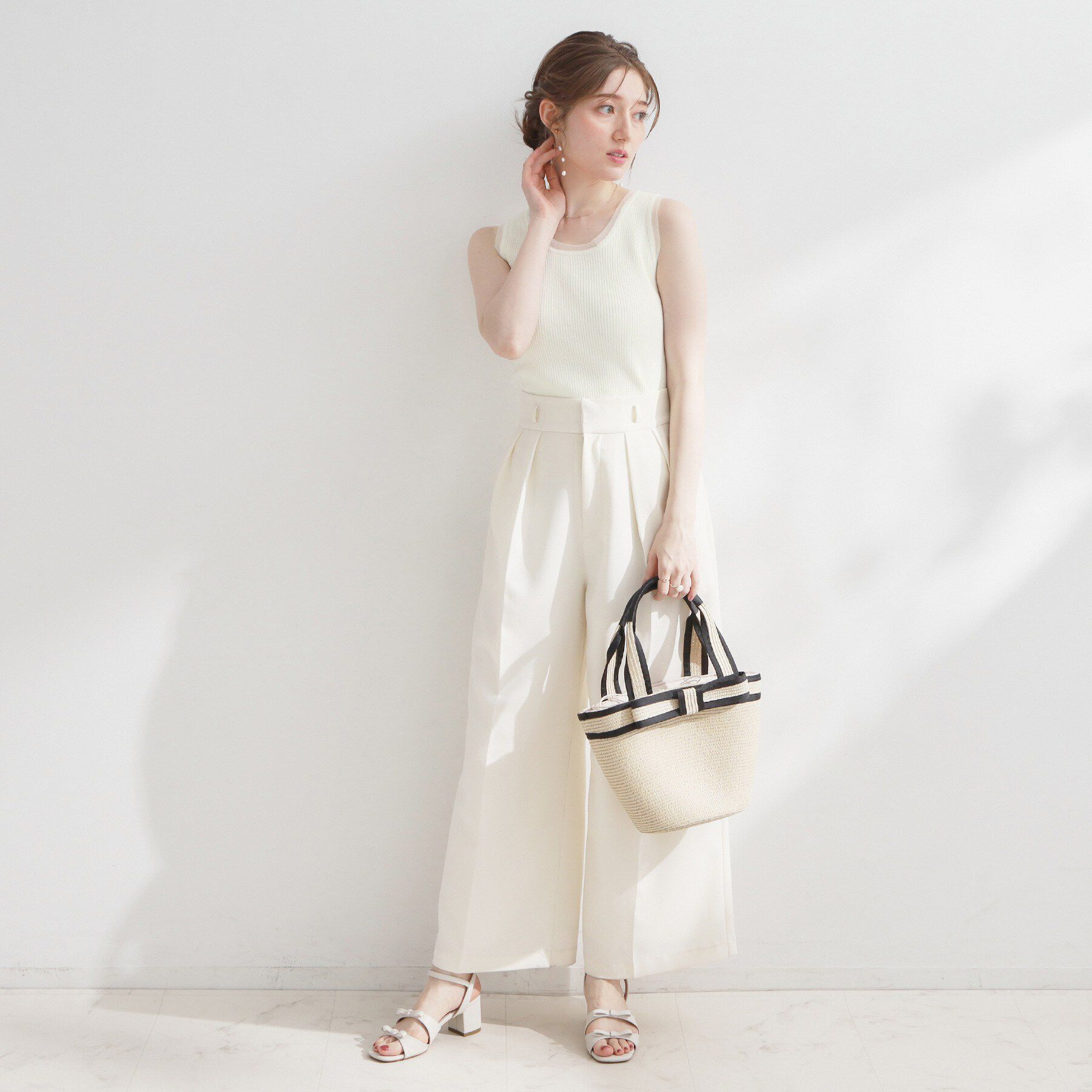 Couture broach「チュール付きタンクトップ」|キャミソール|