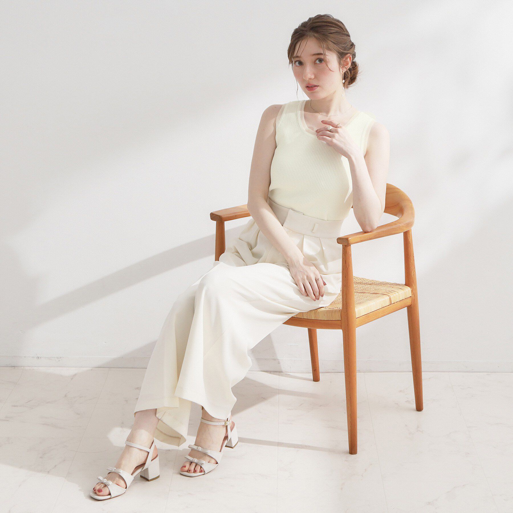 Couture broach「チュール付きタンクトップ」|キャミソール|