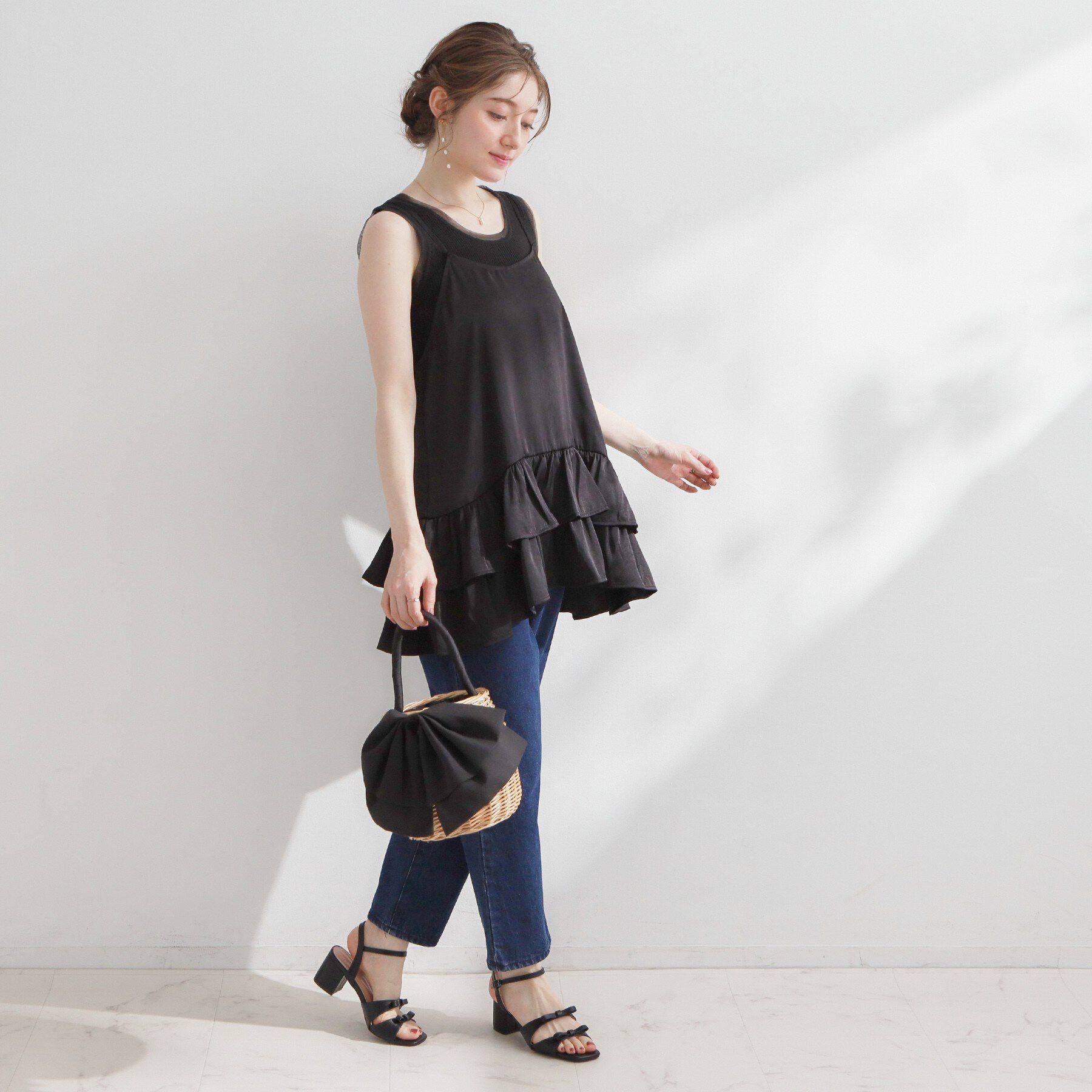 Couture broach「裾フリルキャミ」|キャミソール|