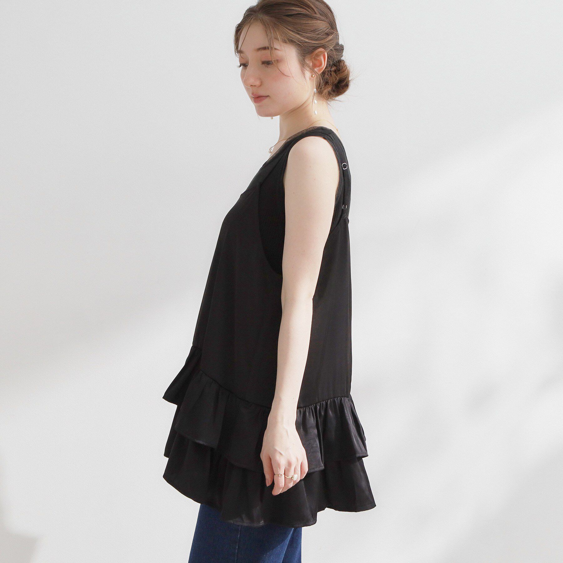 Couture broach「裾フリルキャミ」|キャミソール|