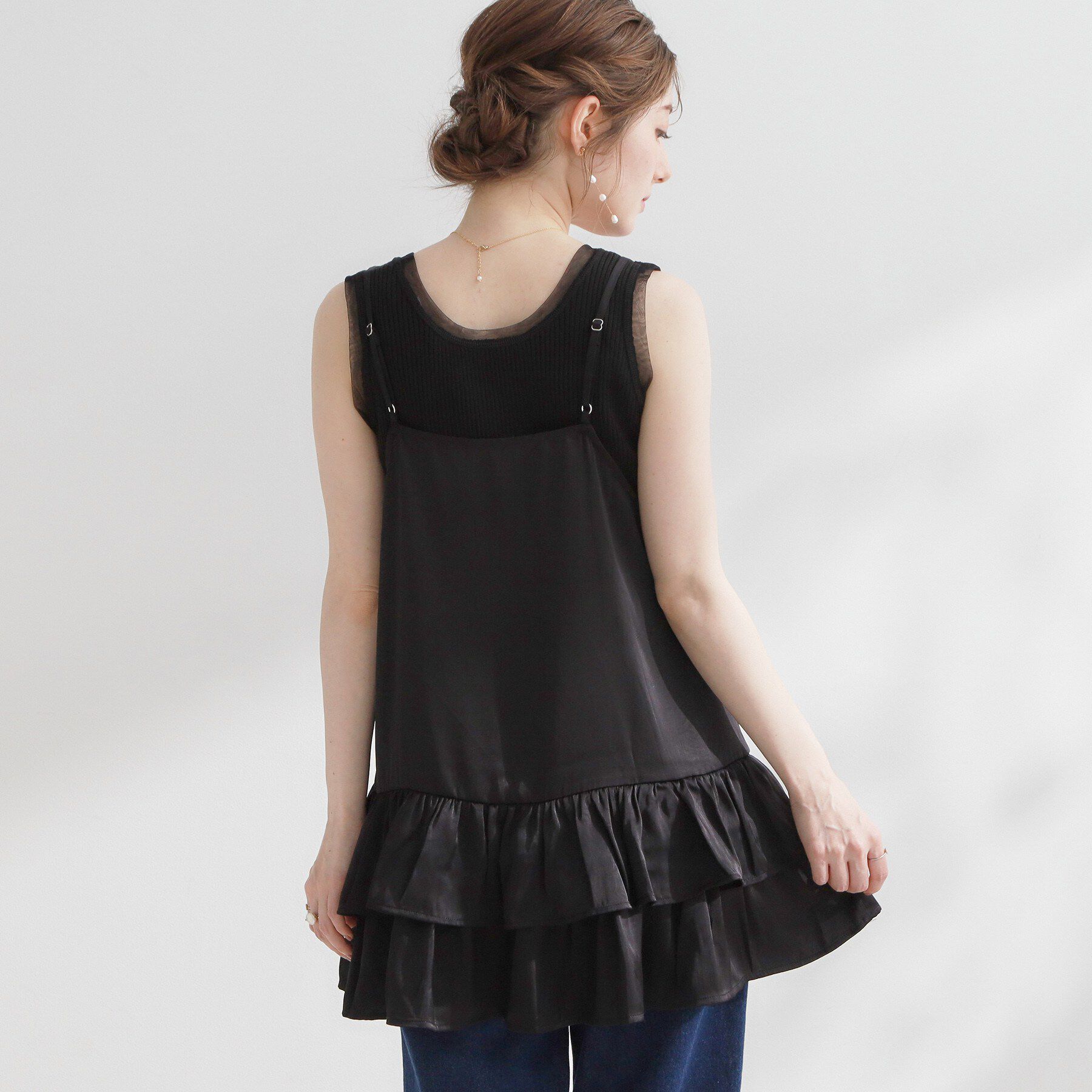 Couture broach「裾フリルキャミ」|キャミソール|