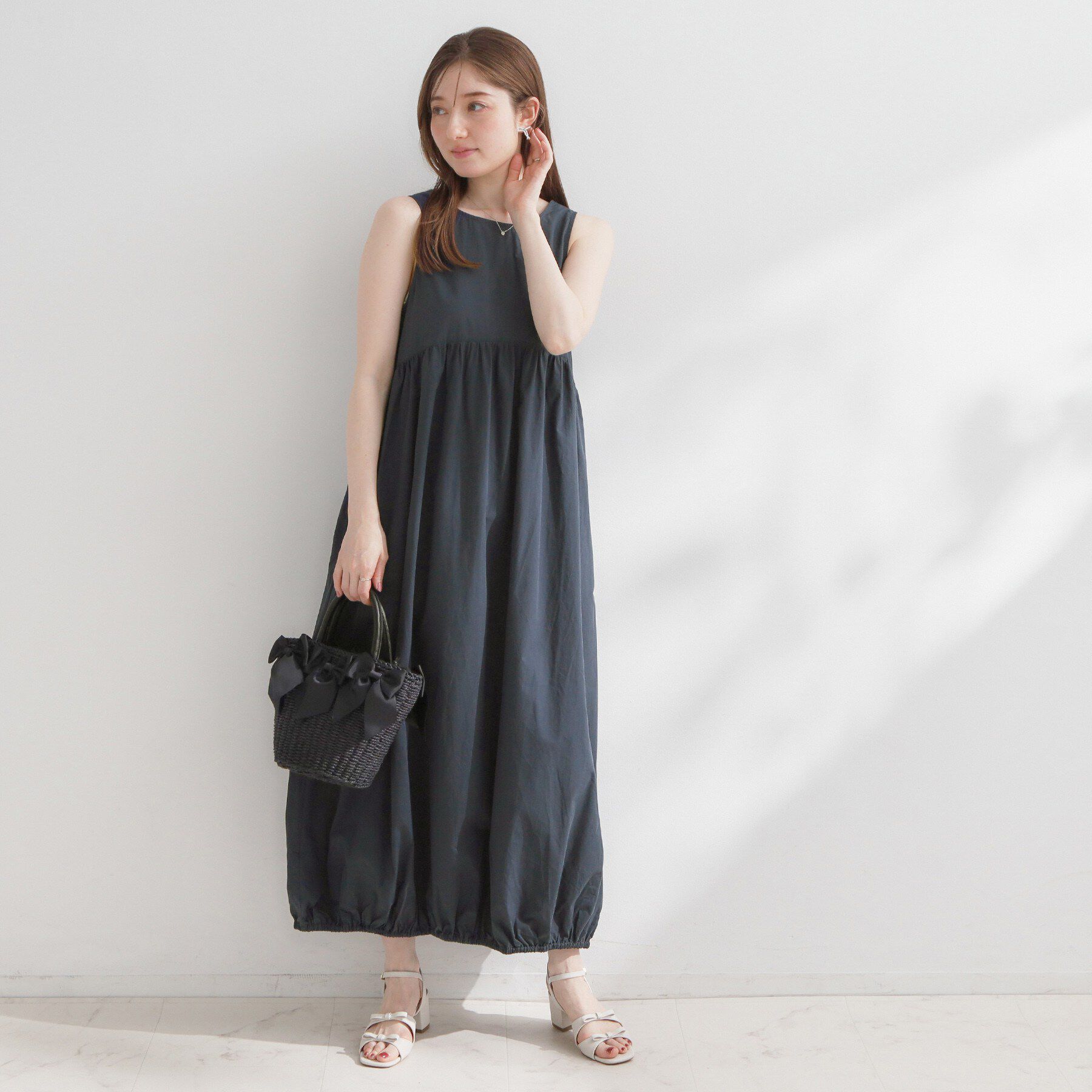 Couture broach「ノースリーブバルーンワンピース」|ワンピース|