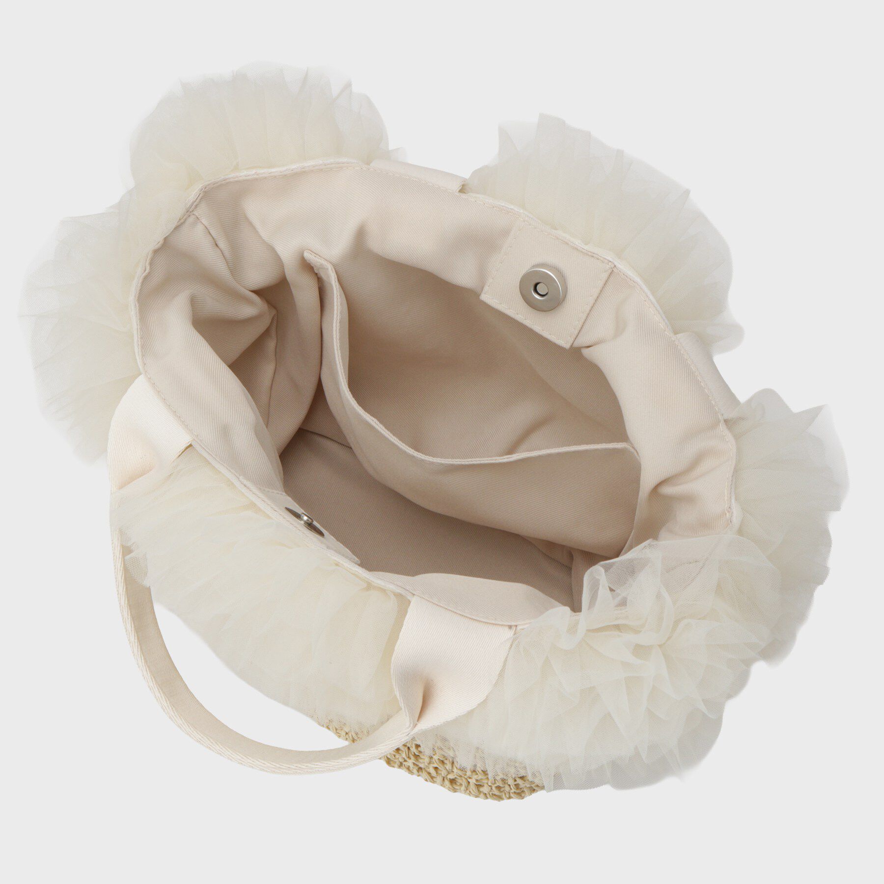 Couture broach「チュールフリルかごバッグ」|ハンドバッグ|