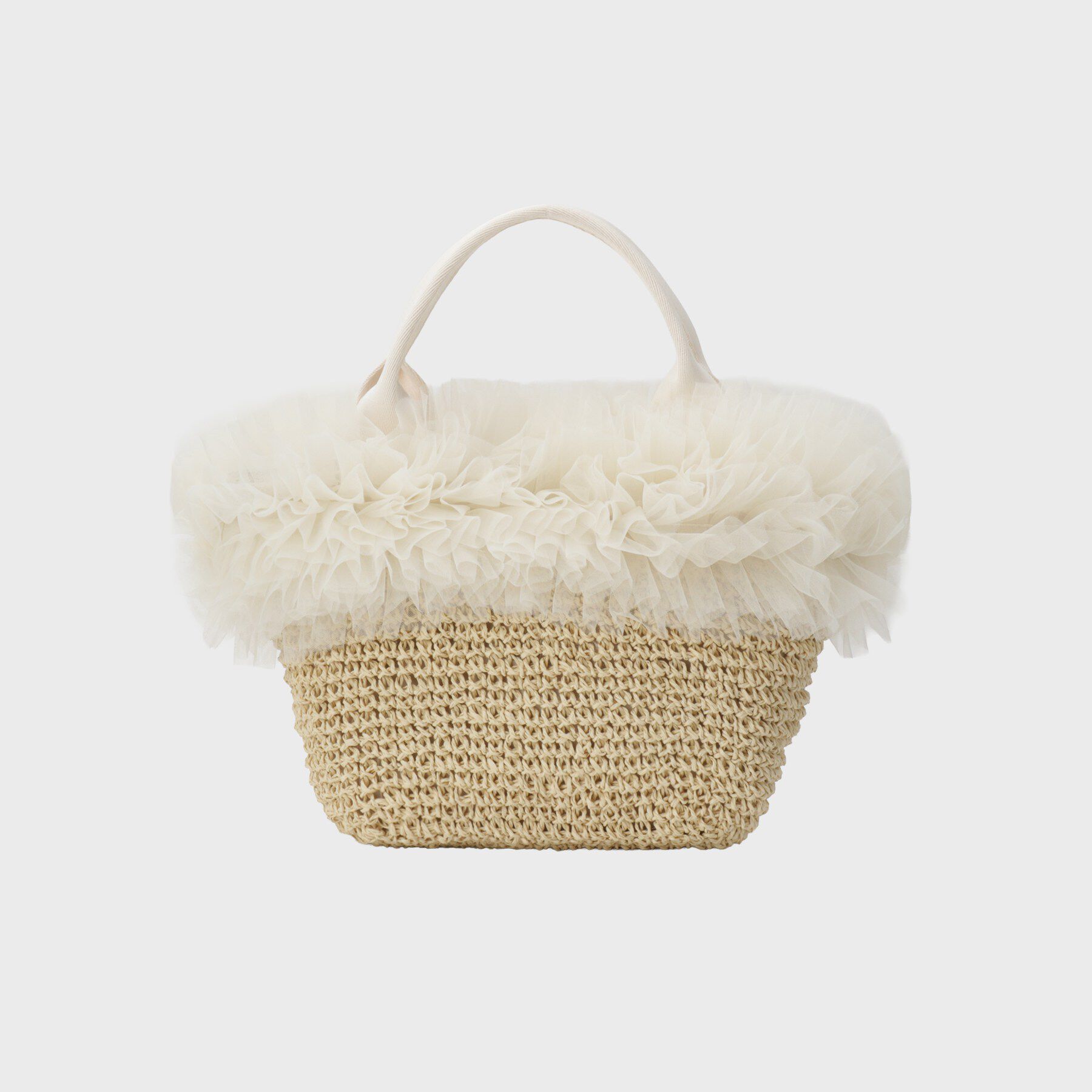 Couture broach「チュールフリルかごバッグ」|ハンドバッグ|